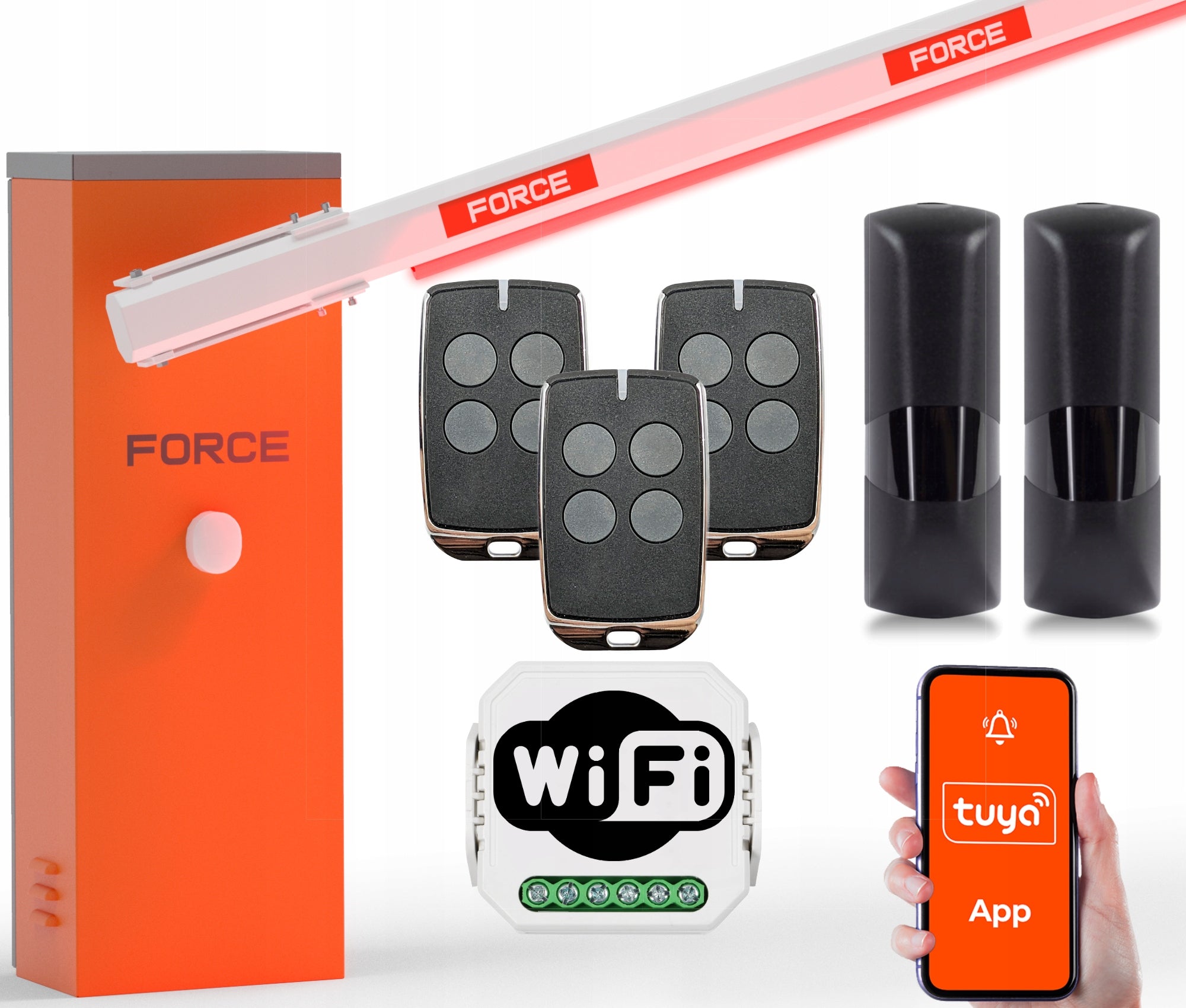 BARRIER FORCE GR5000 with arm 6m built-in Parking Semaphore