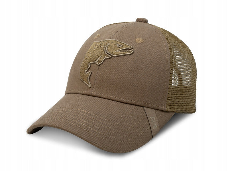 BASEBALL CAP DELPHIN OUTLINE TROUT TRUCKER