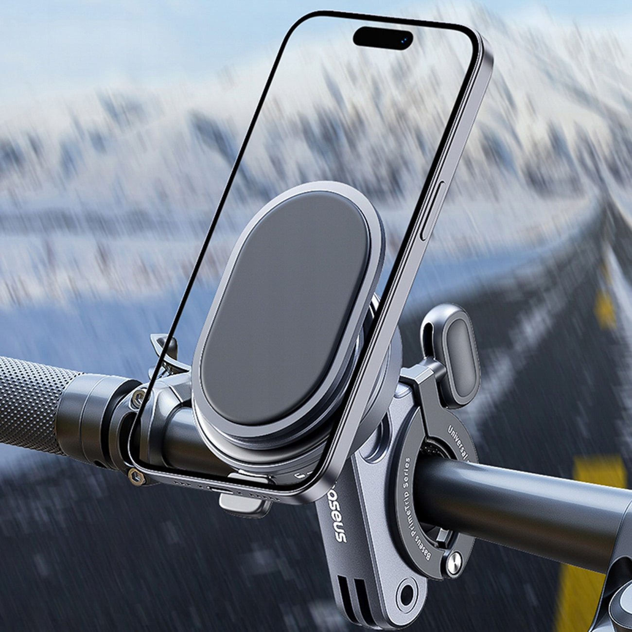 BASEUS 2IN1 HANDLEBAR BIKE PHONE HOLDER FOR MOTORCYCLE SCOOTER Brand Baseus