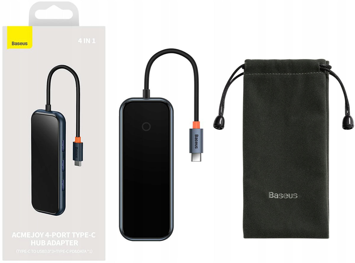 BASEUS HUB USB-C ADAPTER 3x USB ADAPTER DOCKING STATION FOR COMPUTER Manufacturer Baseus