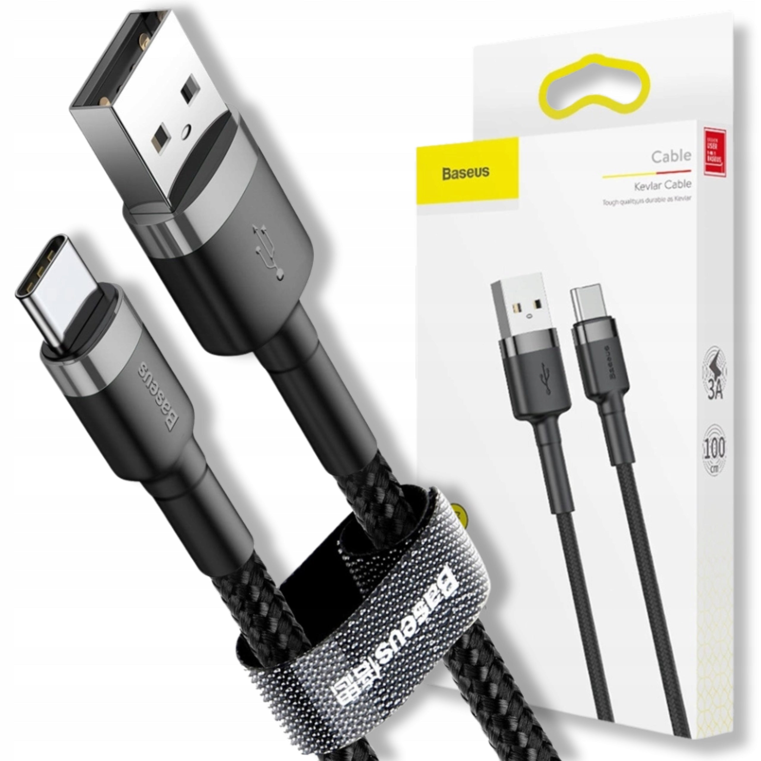 BASEUS USB TO USB-C TYPE C QC CABLE FAST CHARGING CABLE FOR PHONE 2m