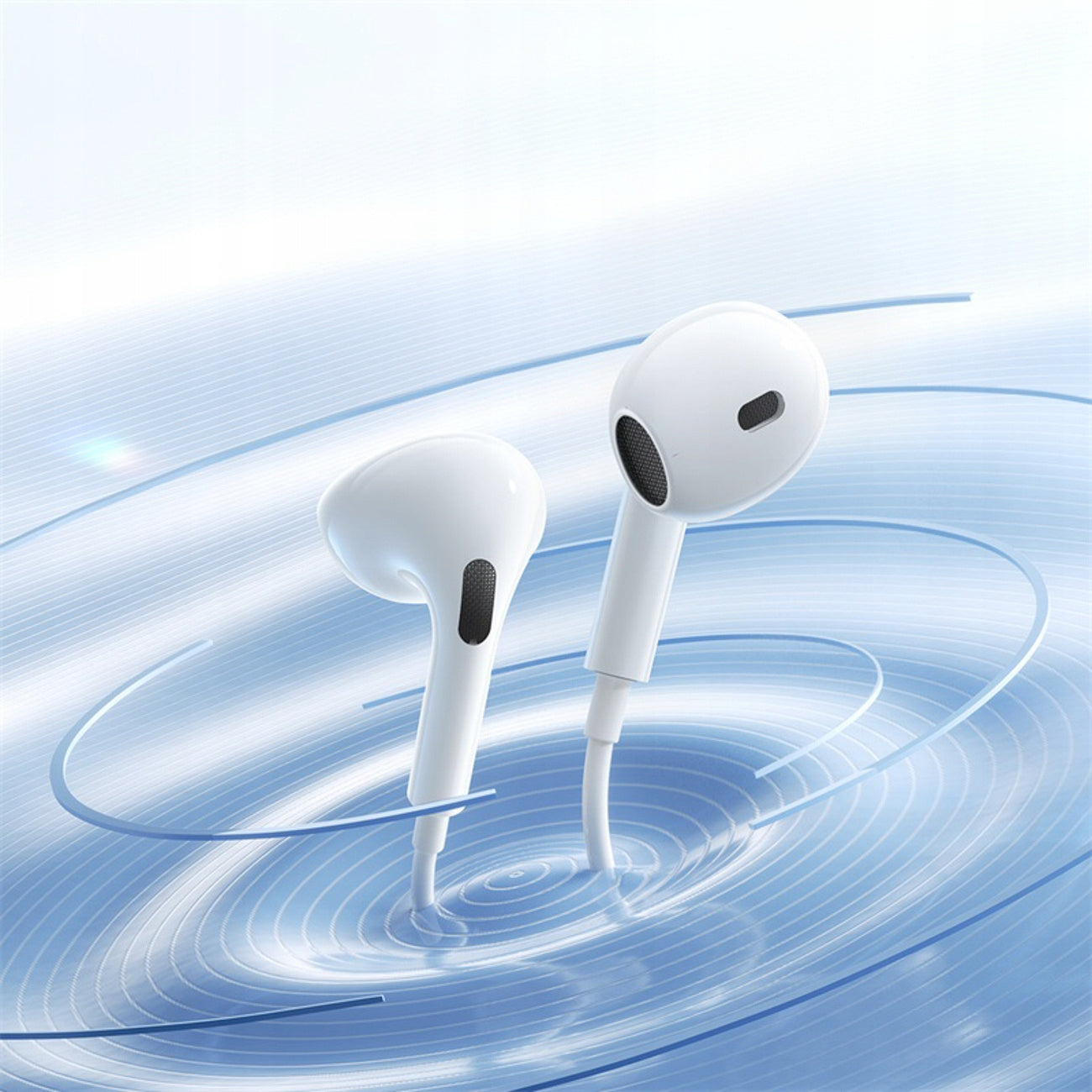 BASEUS WIRED EARBUDS AUX MINI JACK WITH MIKFROPHONE AND ADJUSTABLE Packaging status original