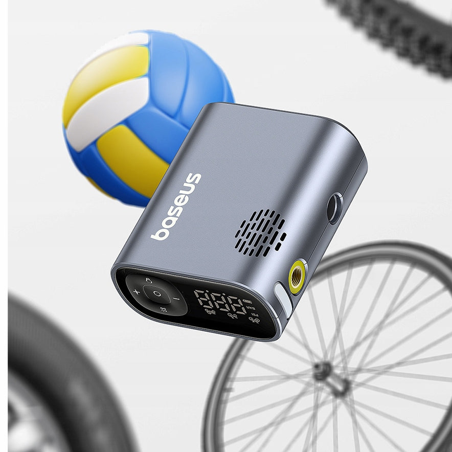 BASEUS WIRELESS BICYCLE PUMP COMPRESSOR 150 PSI LED DISPLAY Packaging status original