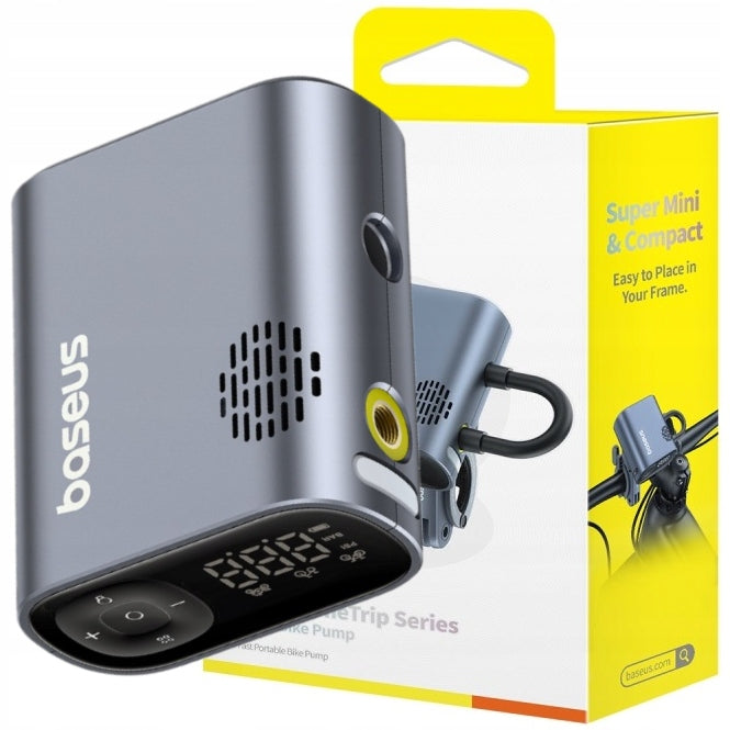 BASEUS WIRELESS BICYCLE PUMP COMPRESSOR 150 PSI LED DISPLAY