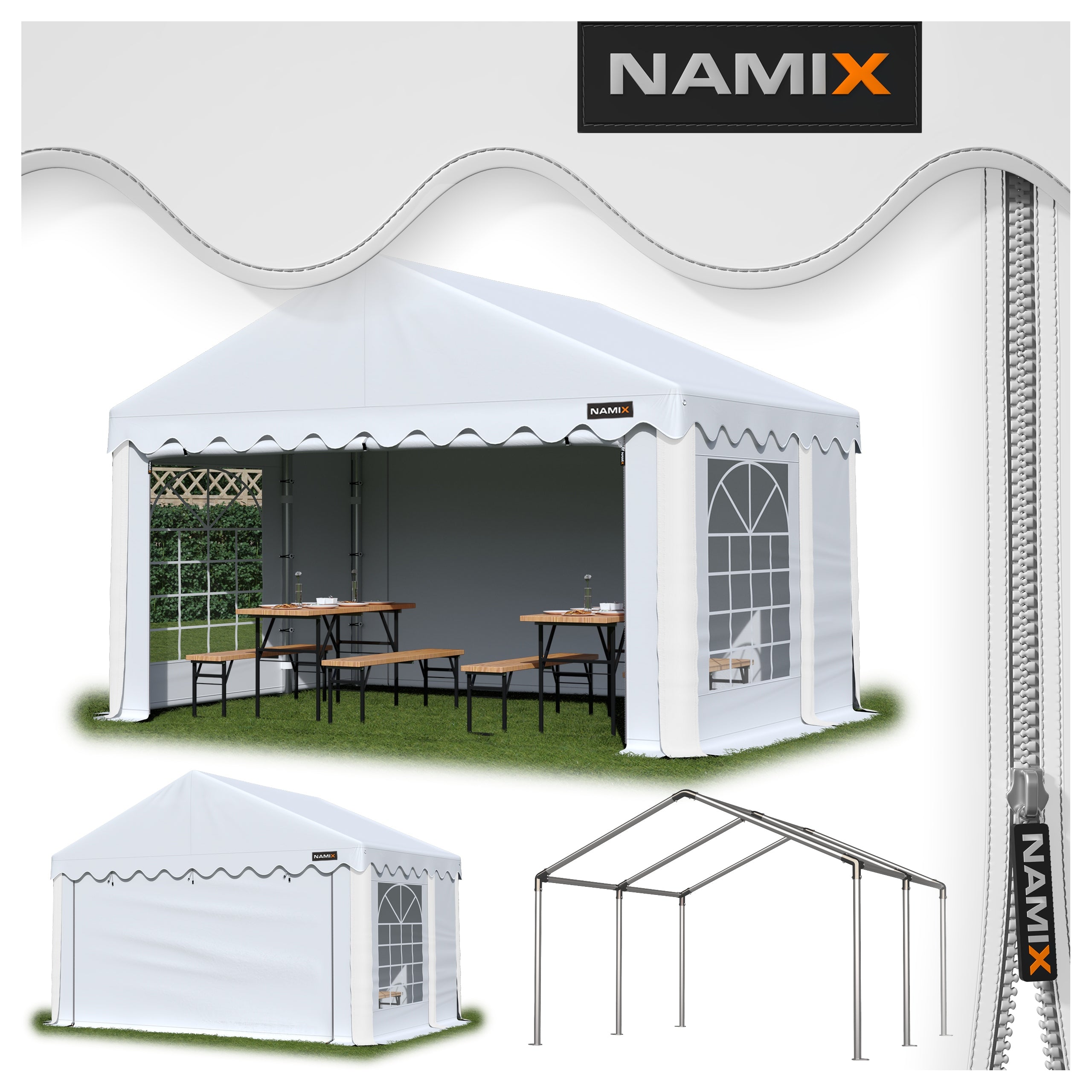 BASIC TENT 3x3 Party Garden VARIOUS COLORS