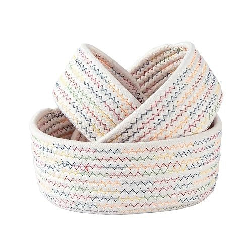BASKET BRAIDED COTTON ROUND ORGANIZER FOR CHILDREN BEDROOM ROOM Brand no brand