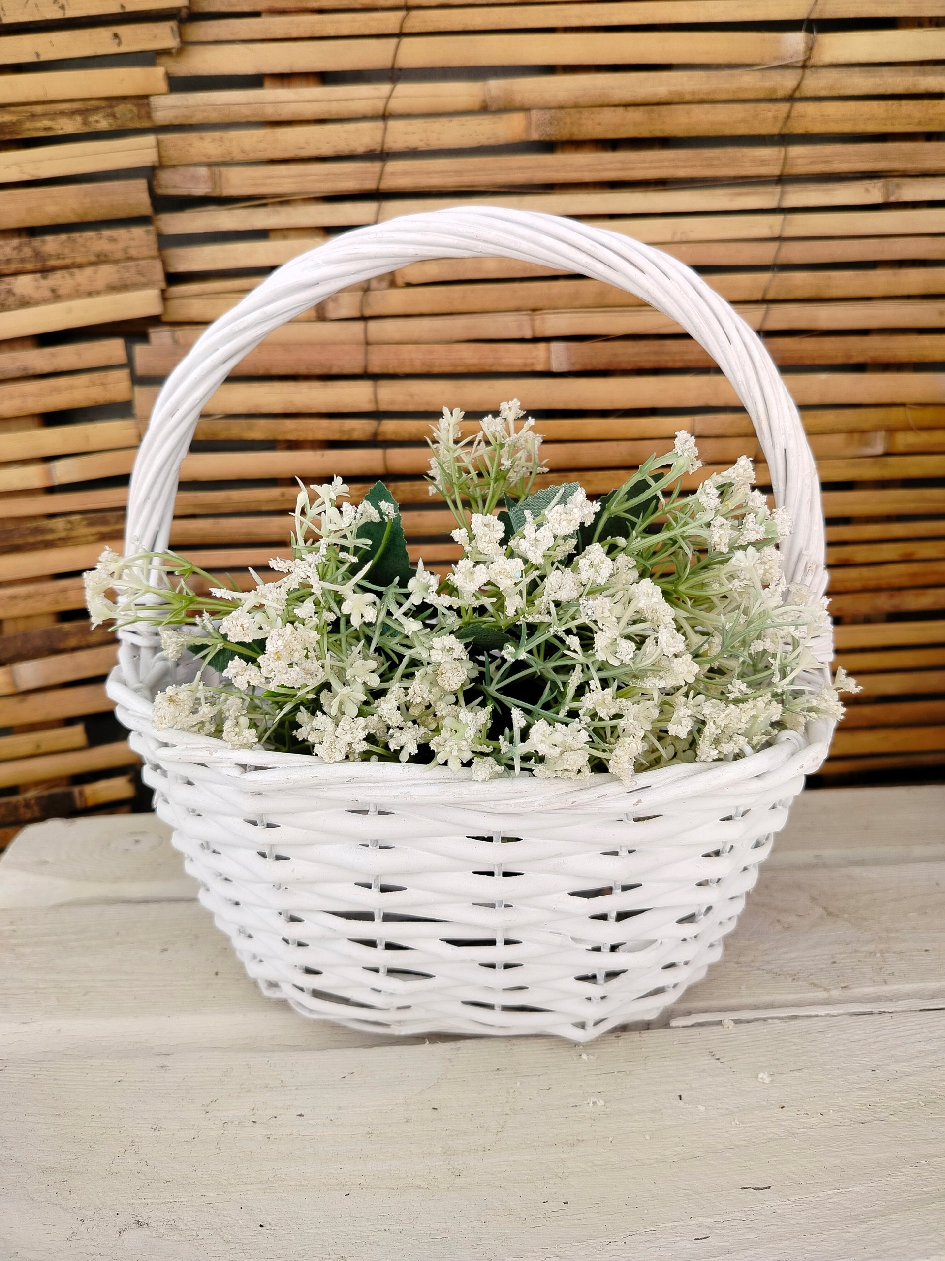 BASKET WICKER BASKET GIFT FOR FLOWERS GIFT Brand GlamurProjekt