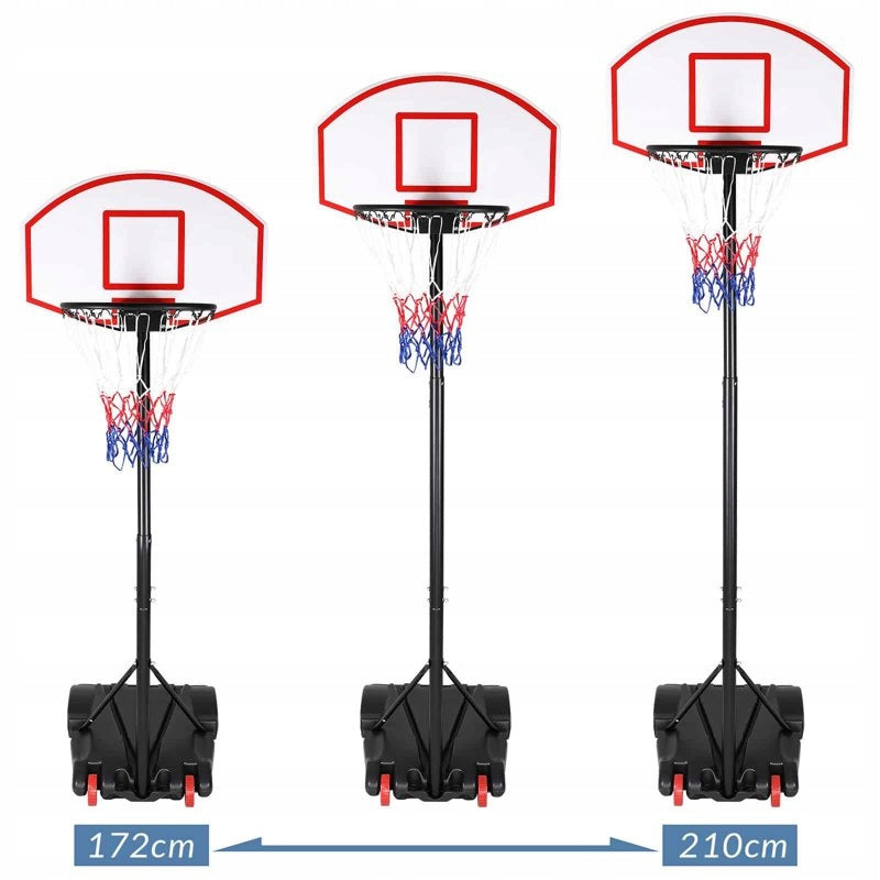 BASKETBALL BASKET ADJUSTABLE FREESTANDING MOBILE STAND 179-209 cm Kind basketball set