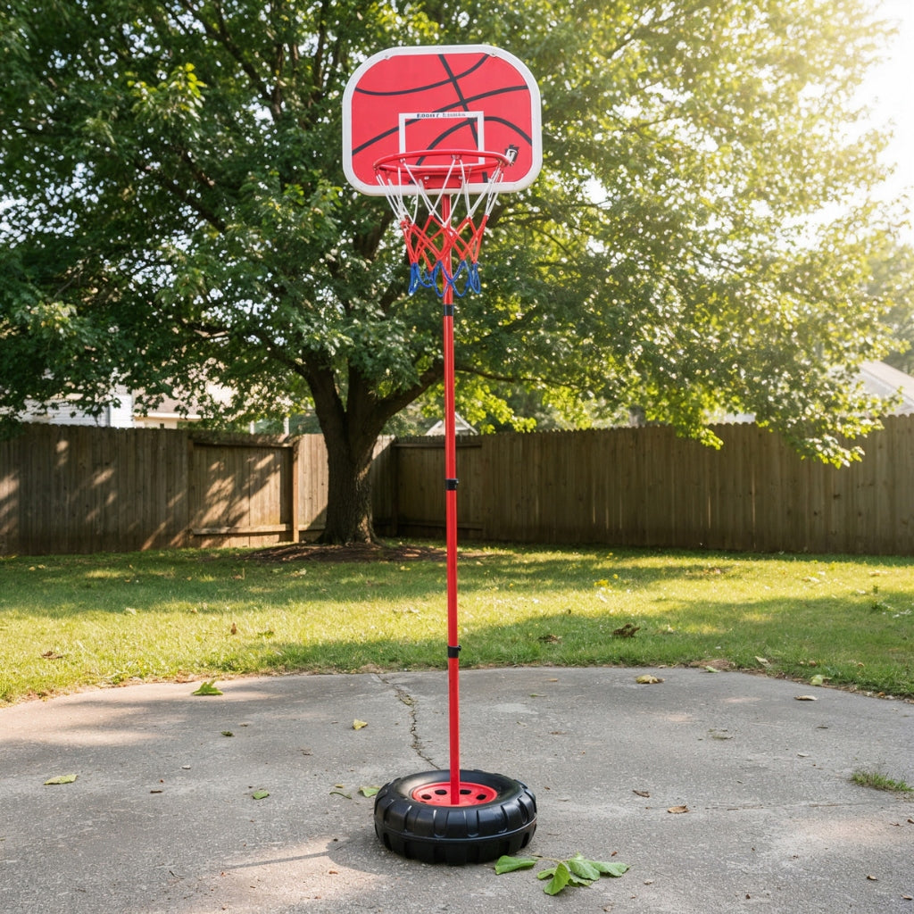 BASKETBALL BASKET SHIELD FOR CHILDREN BASKETBALL 170cm adjustable basket Product height 170 cm