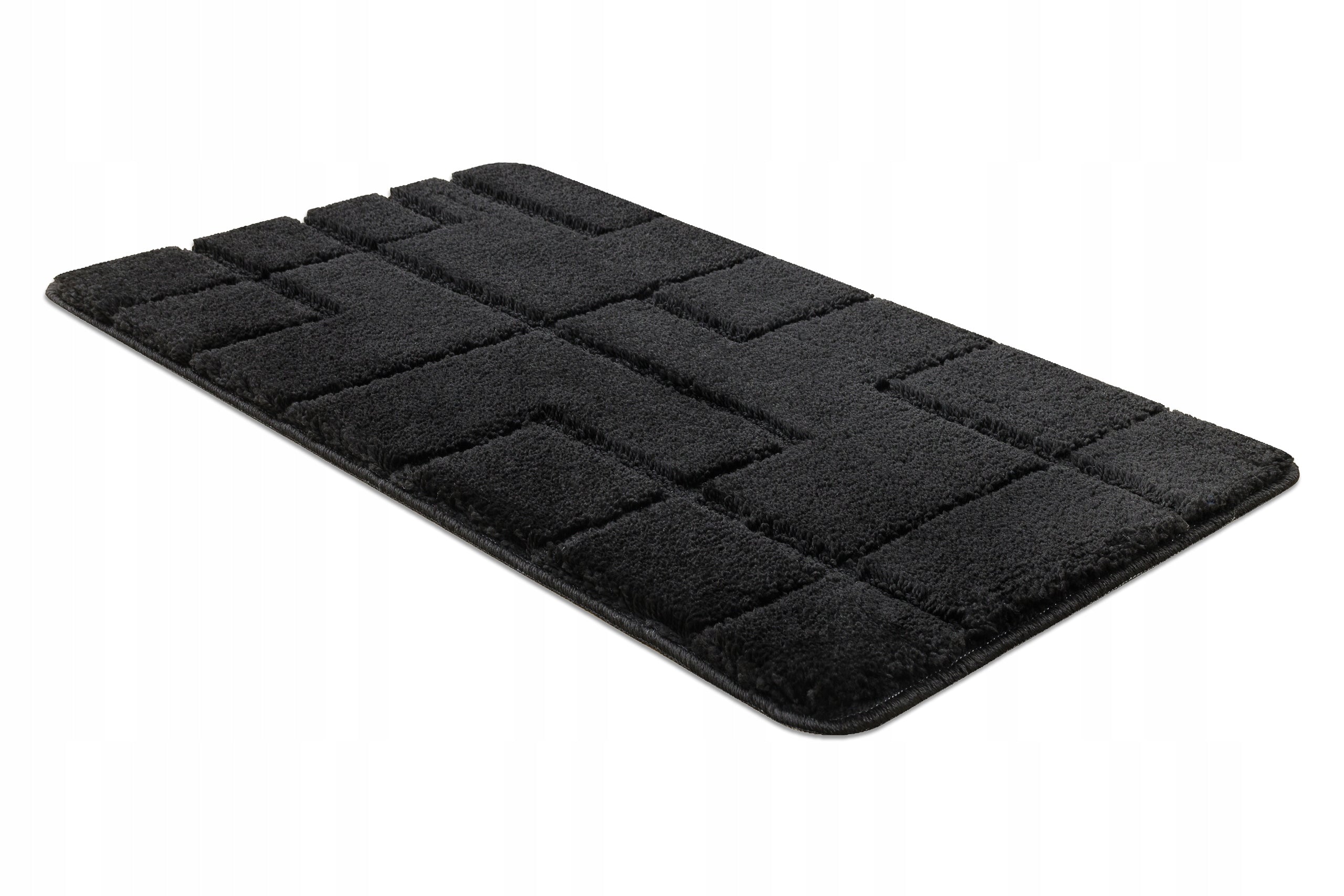 BATHROOM CARPET 50x80 LINES black, ANTI-SLIP, SOFT #KPL257 EAN (GTIN) 5906580064423