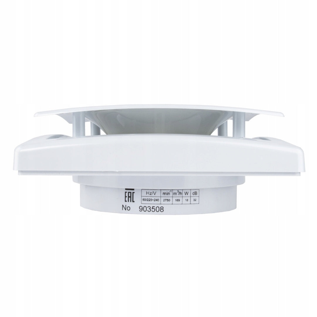 BATHROOM FAN 100MM CEILING SHORT CUT 30MM ULTRA QUIET TIMER Model 70841/2232