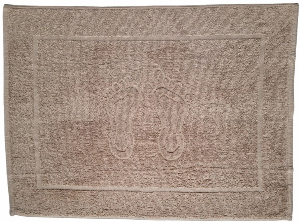 BATHROOM FOOT ROSA LEG TOWEL YORK 50x70 BEIGE 400g/m2 Length 50 cm