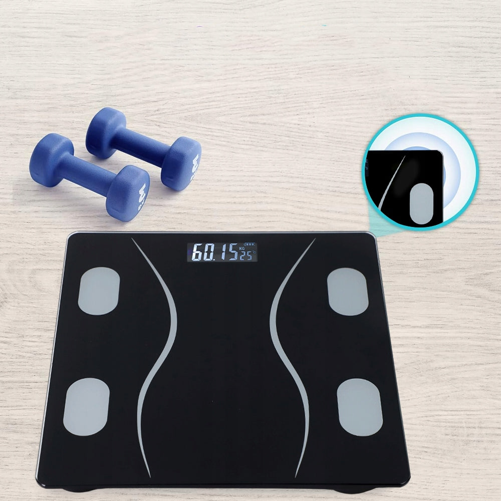 BATHROOM GLASS SCALE ANALYTICAL ELECTRONIC SMART+ APPLICATION BMI Brand Bedee