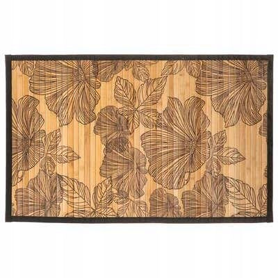 BATHROOM MAT Blackflora BAMBOO 50x80 cm