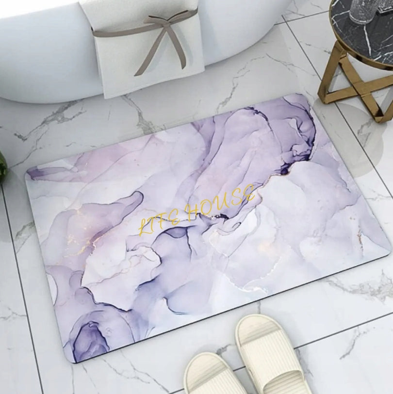 BATHROOM MAT QUICK DRYING ABSORBENT NON-SLIP BATHROOM RUG