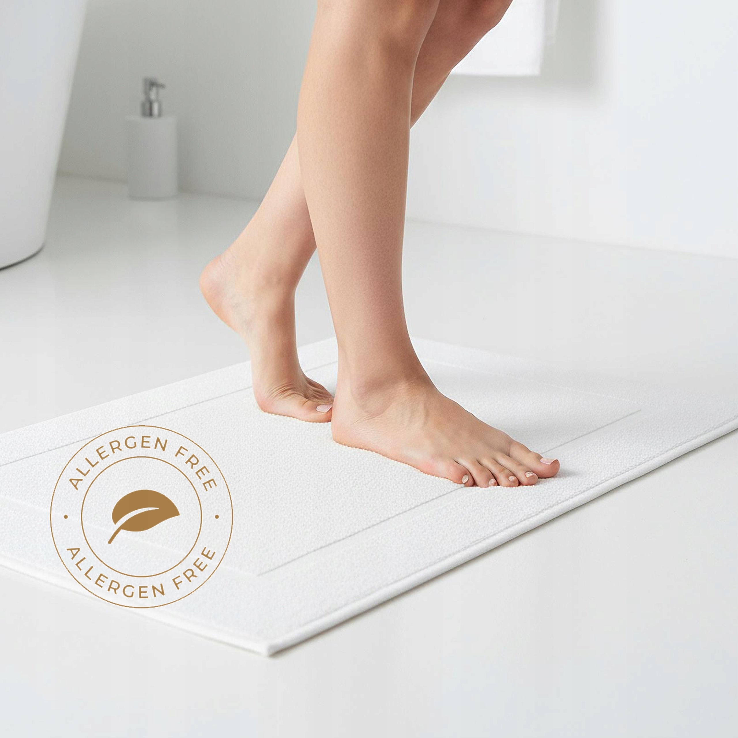 BATHROOM MAT Rug Hotel Foot Absorbent Smooth 50x80cm Length 80 cm