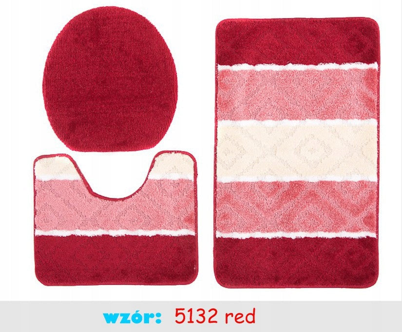 BATHROOM MATS 3 EL. ANTI-SLIP THICK 24H Product width 50 cm