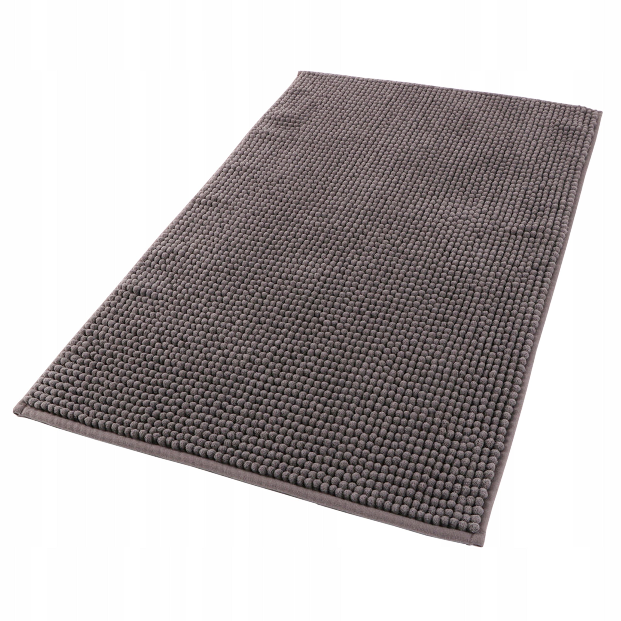 BATHROOM RUG 40x60 CM GREY NON-SLIP SOFT ABSORBENT SIDEWALK Length 40 cm