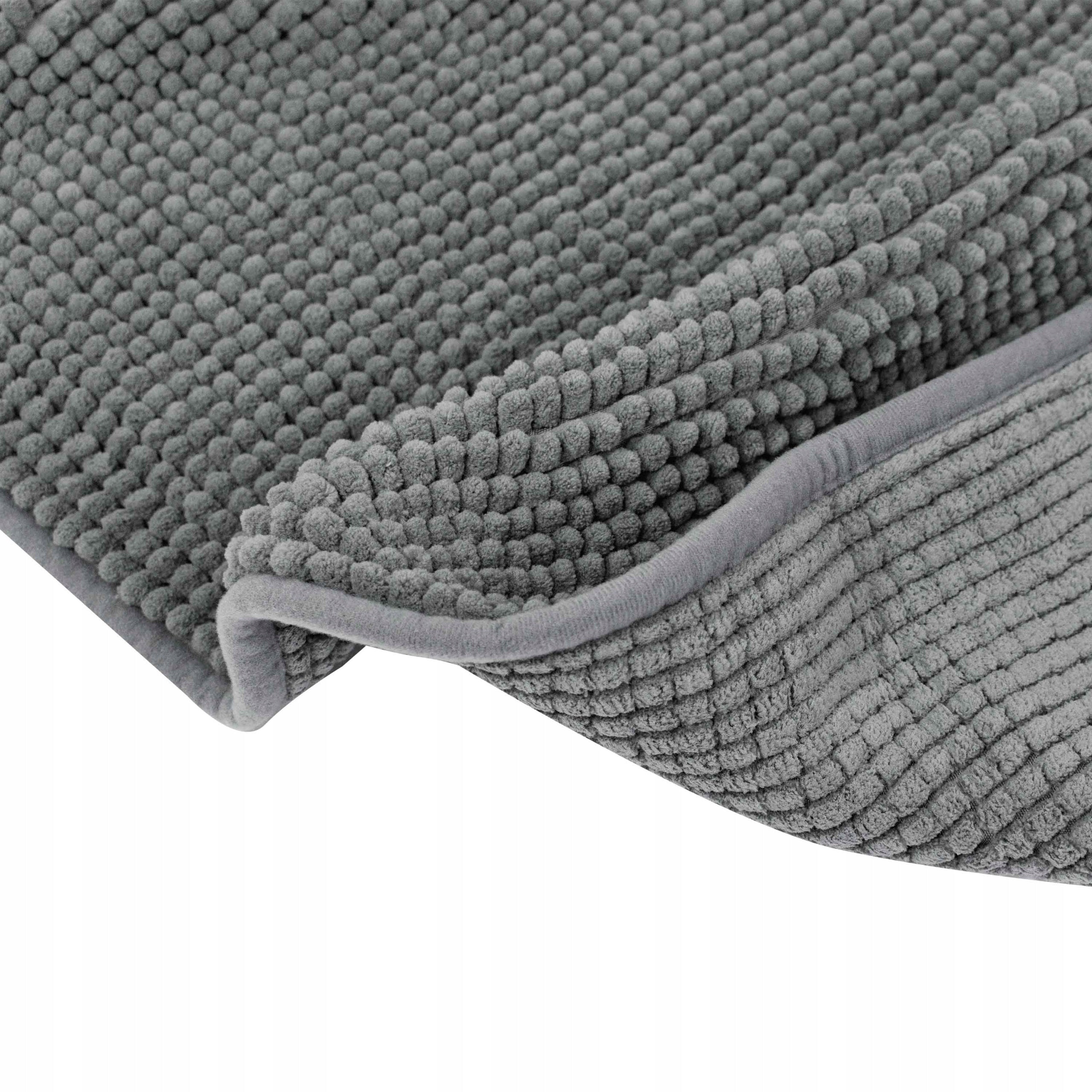 BATHROOM RUG 40x60 CM GREY NON-SLIP SOFT ABSORBENT SIDEWALK Packaging status original