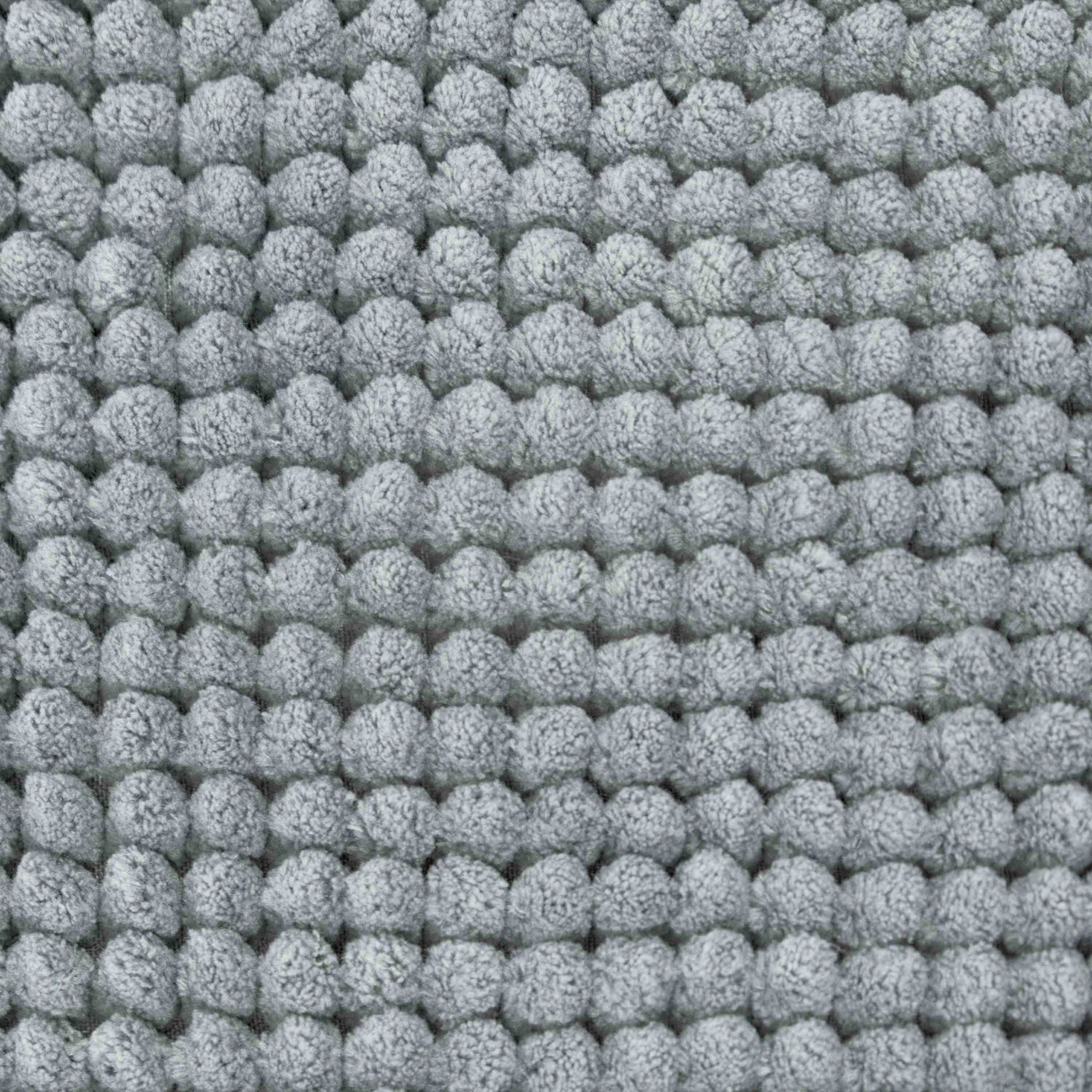 BATHROOM RUG 40x60 CM GREY NON-SLIP SOFT ABSORBENT SIDEWALK Product width 60 cm