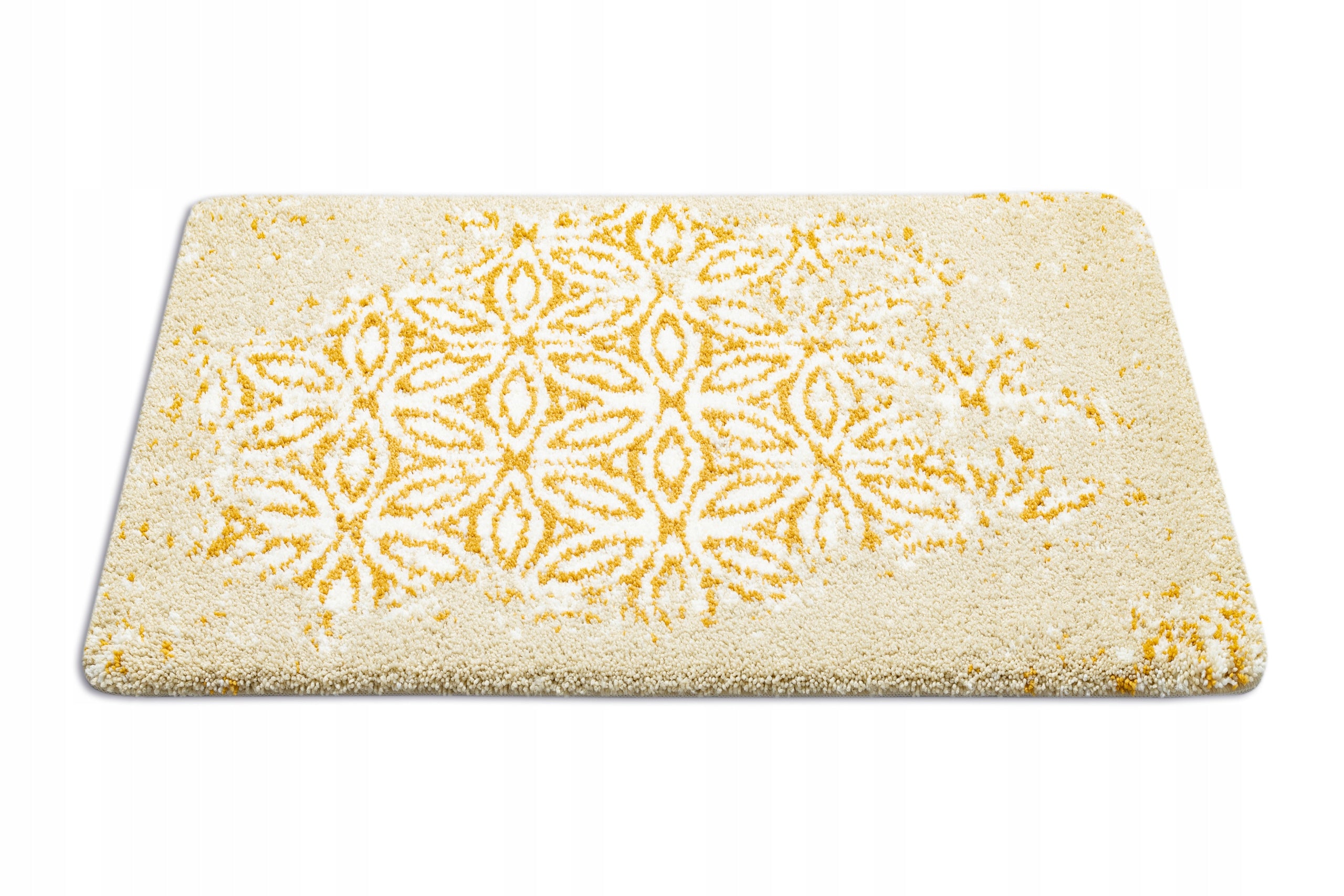 BATHROOM RUG 50x80 cm FLOWERS gold #KPL203 Brand no brand