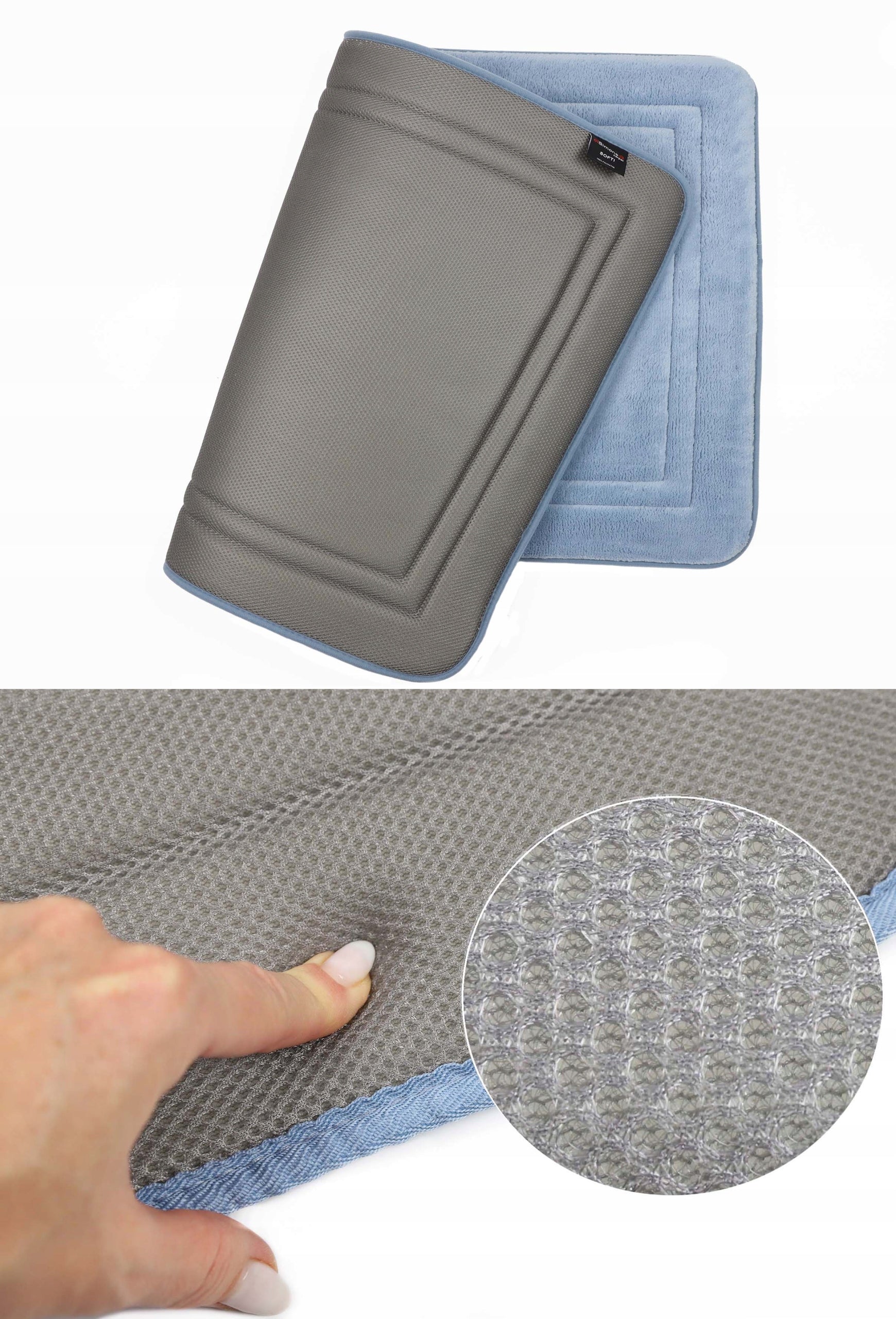 BATHROOM RUG 60x90 cm | THICK, ABSORBENT, SOFT MEMORY | PERFECT GIFT Shape rectangle