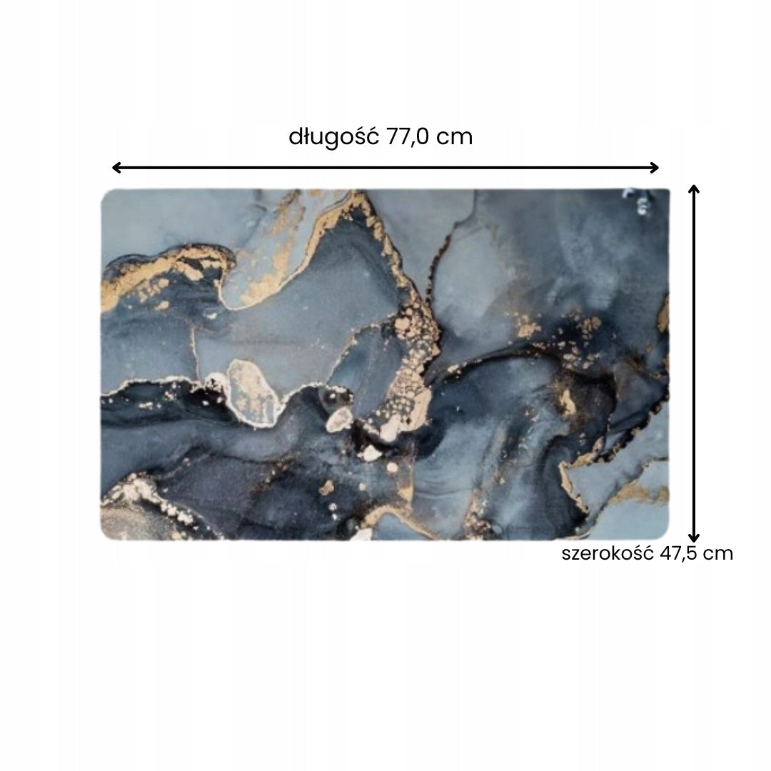 BATHROOM RUG 77X47,5 CM NON-SLIP QUICK-DRYING MAT BLUE Manufacturer code 5905567791628