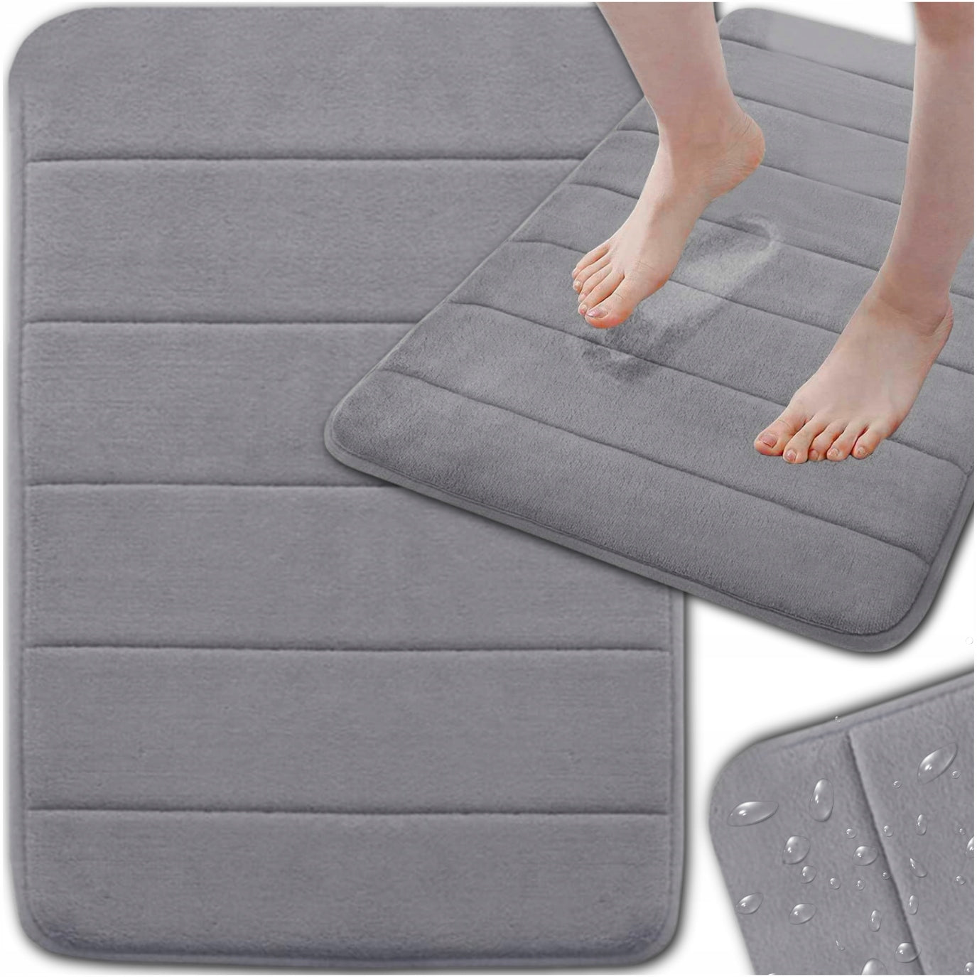 BATHROOM RUG ABSORBENT MAT MICROFIBER RUG