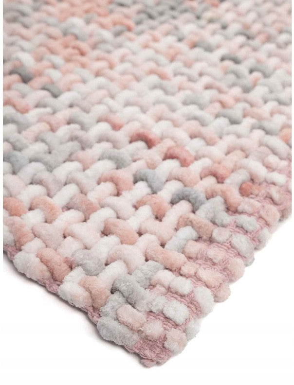 BATHROOM RUG ABSORBENT WASHABLE COTTON BRAIDED 60X100 MELANGE ROSES EAN (GTIN) 5904169762500