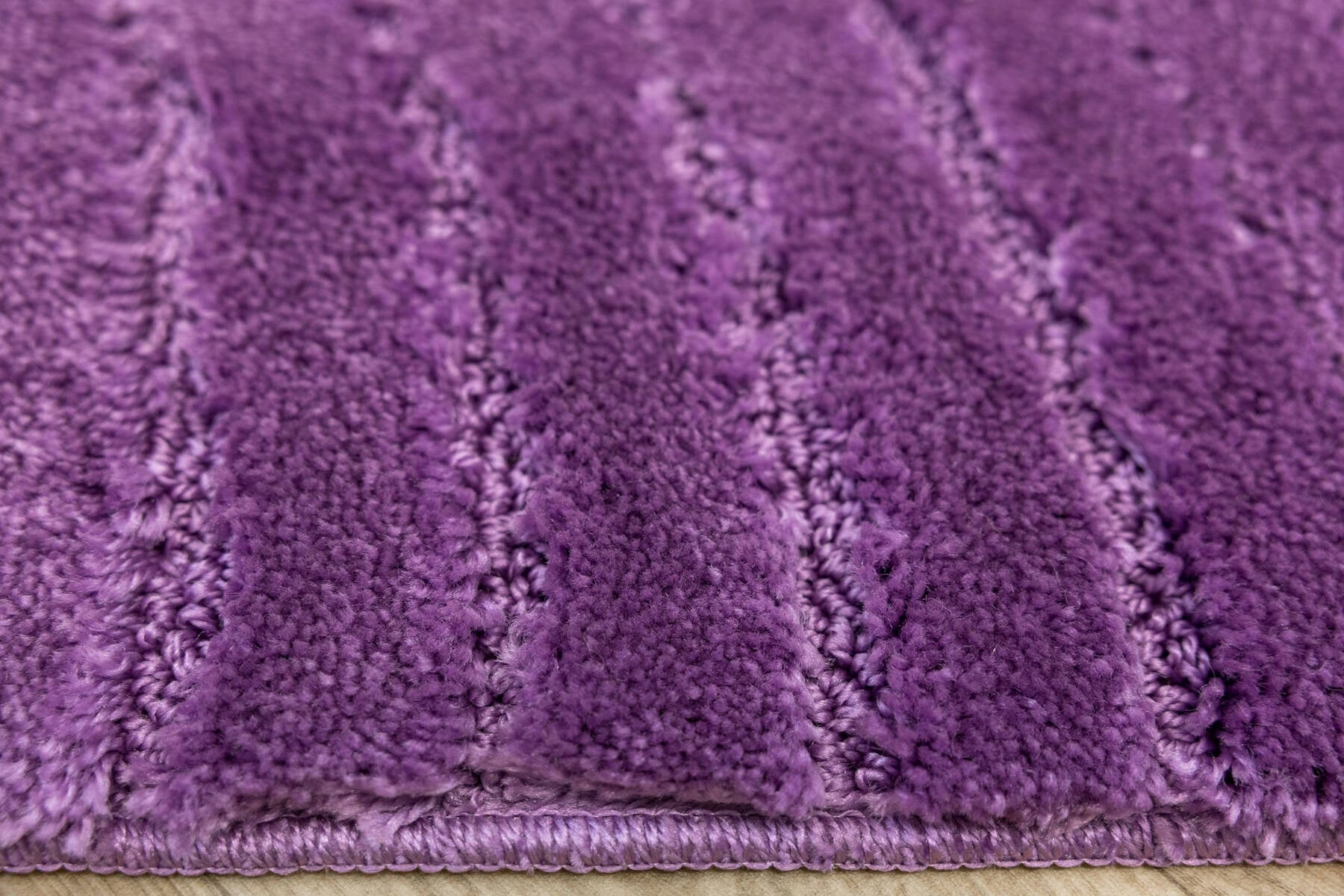 BATHROOM RUG ANTI-SLIP PURPLE FOR TOILET MAT SARA 50x60 cm Shape rectangle