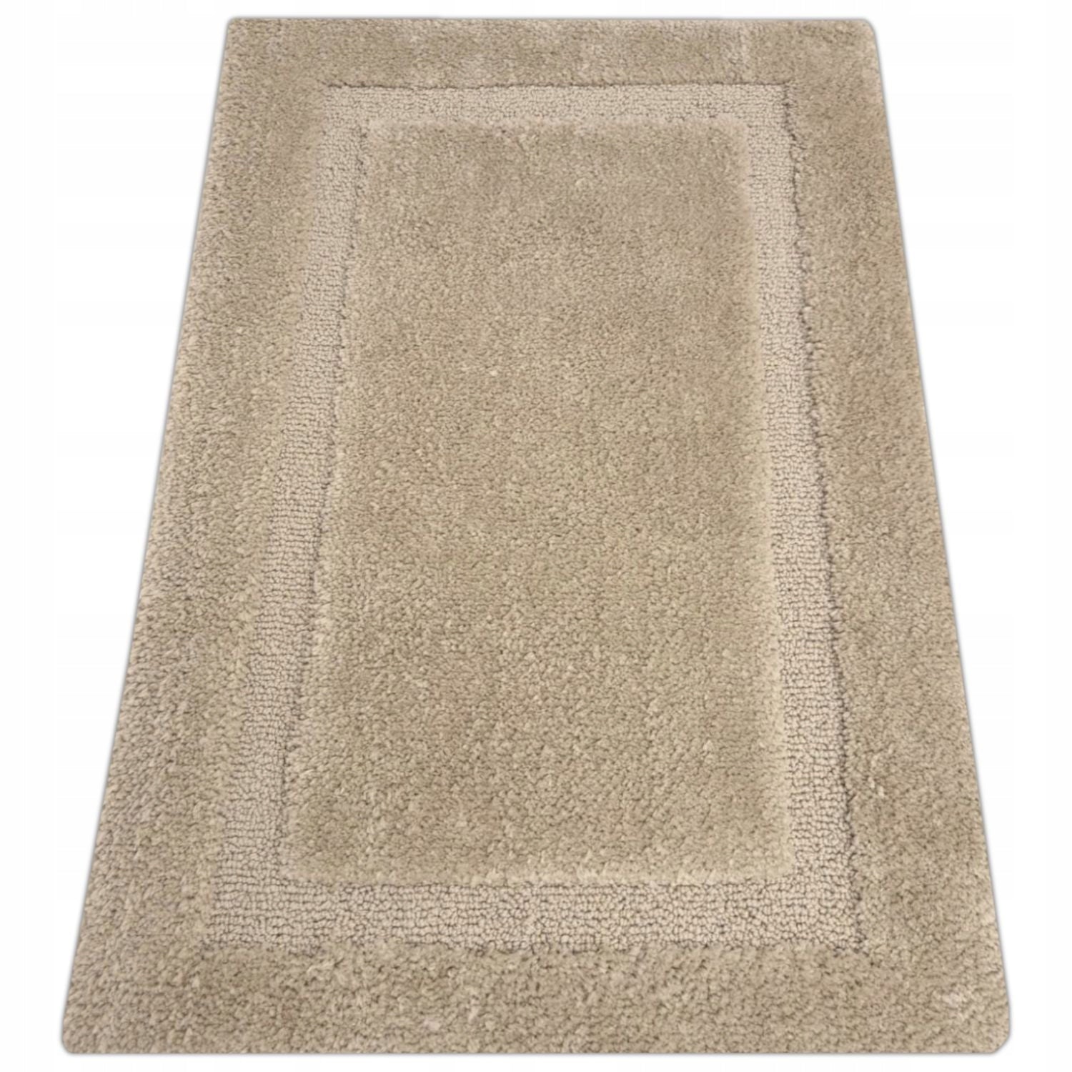 BATHROOM RUG BEIGE 50x80 NON-SLIP SOFT FOR BATHROOM MOCCA Thickness 12 mm