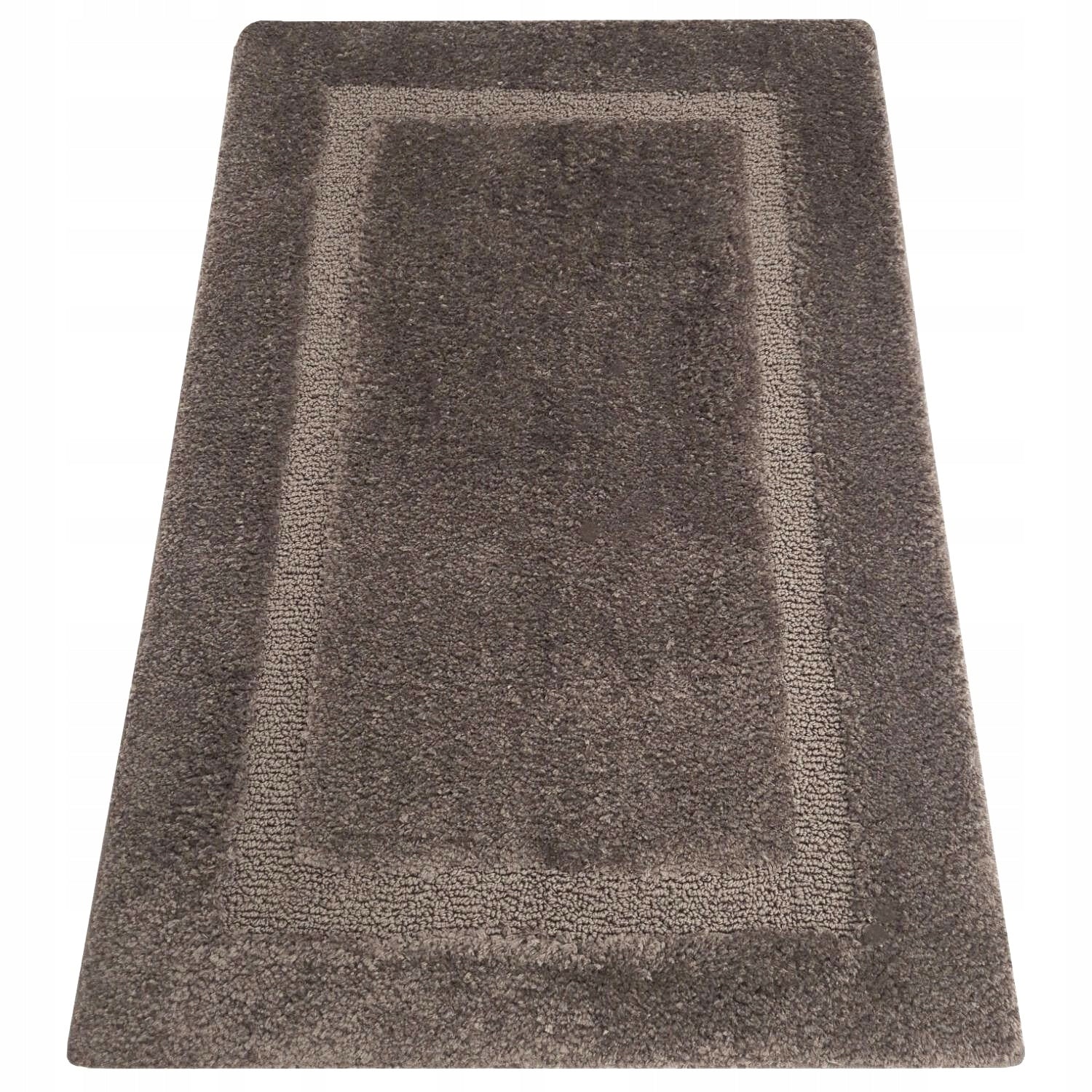 BATHROOM RUG BEIGE 50x80 SOFT RUBBERIZED THICK FOR BATHROOM TAUPE Thickness 12 mm