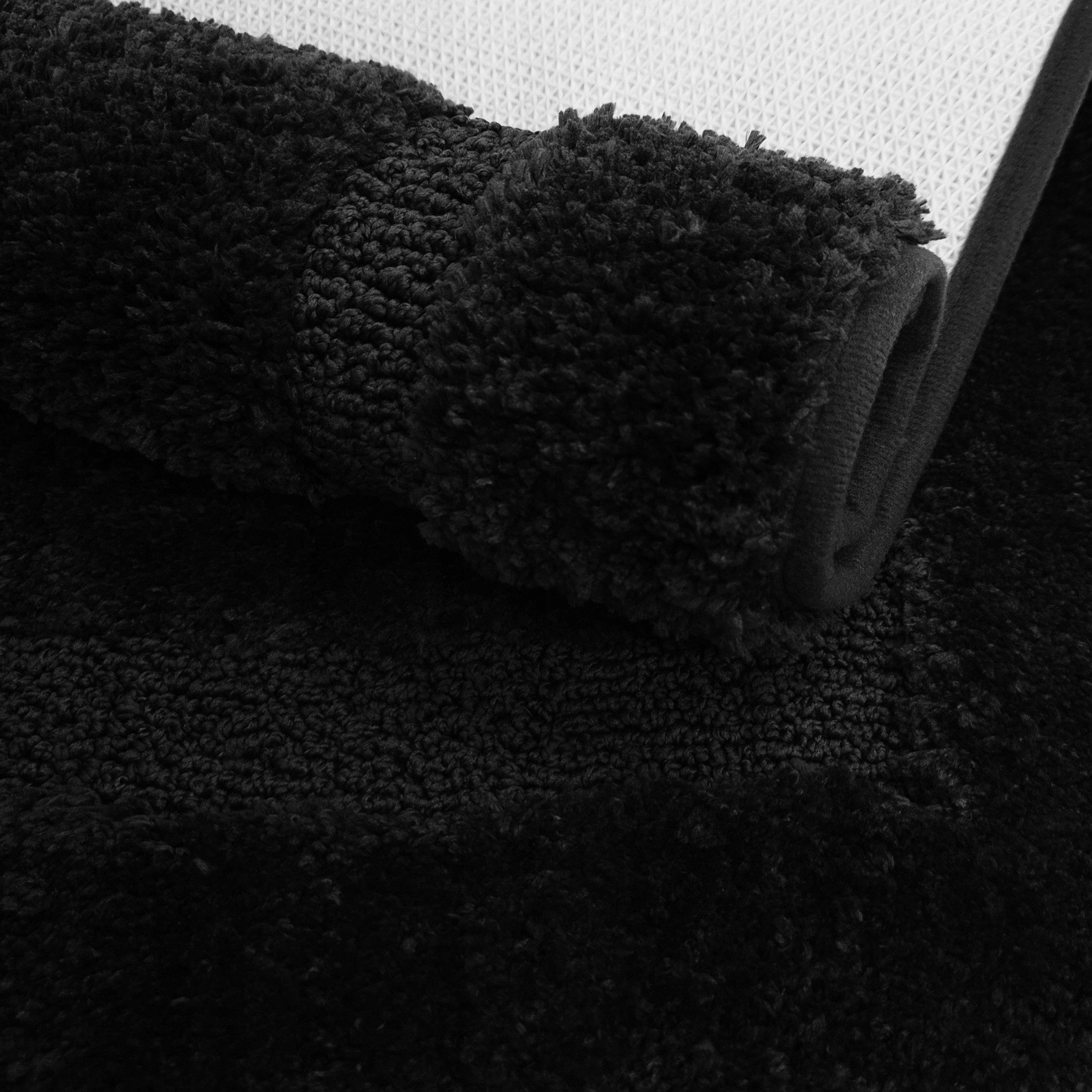 BATHROOM RUG BLACK 50x80 NON-SLIP SOFT FOR BATHROOM BLACK Brand Nestor