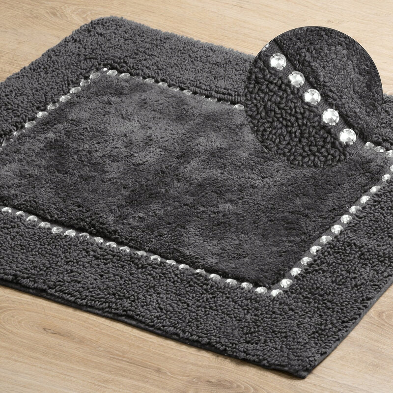 BATHROOM RUG CHIC 50X70 STEEL Length 70 cm