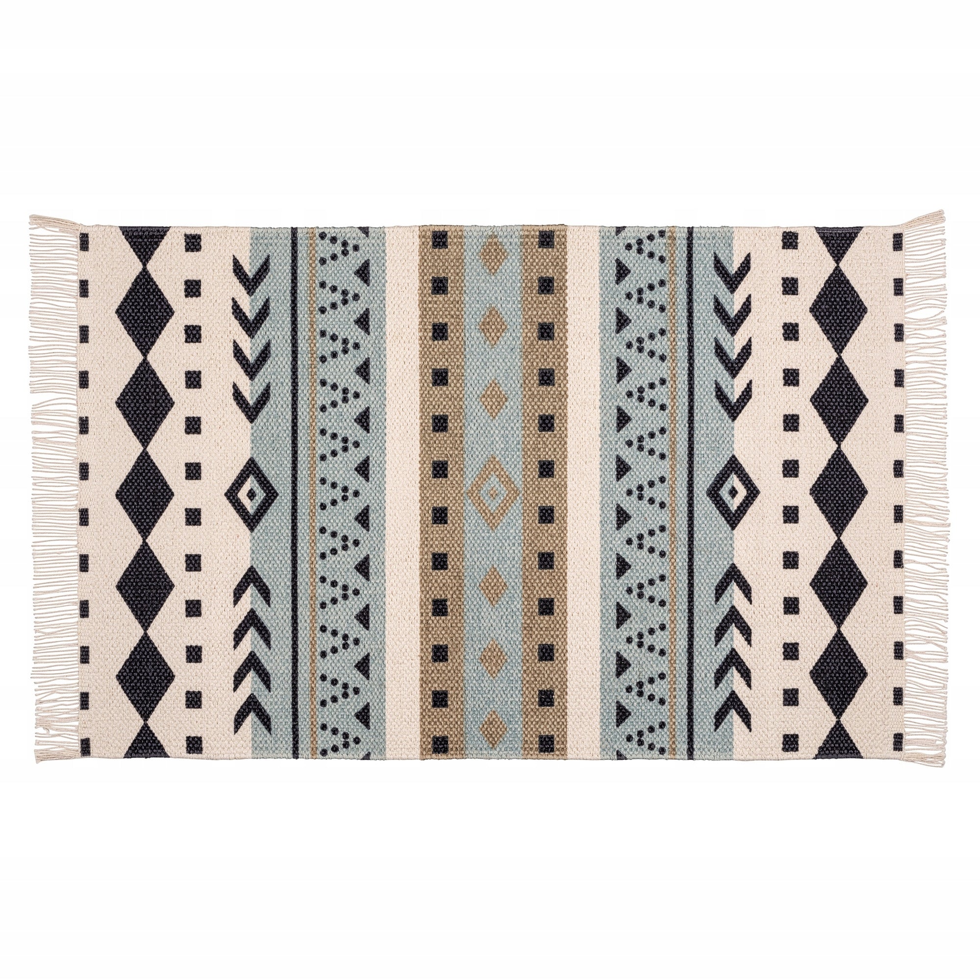 BATHROOM RUG COTTON 50 X 80 CM NON-SLIP LARGE-COLORED Length 80 cm