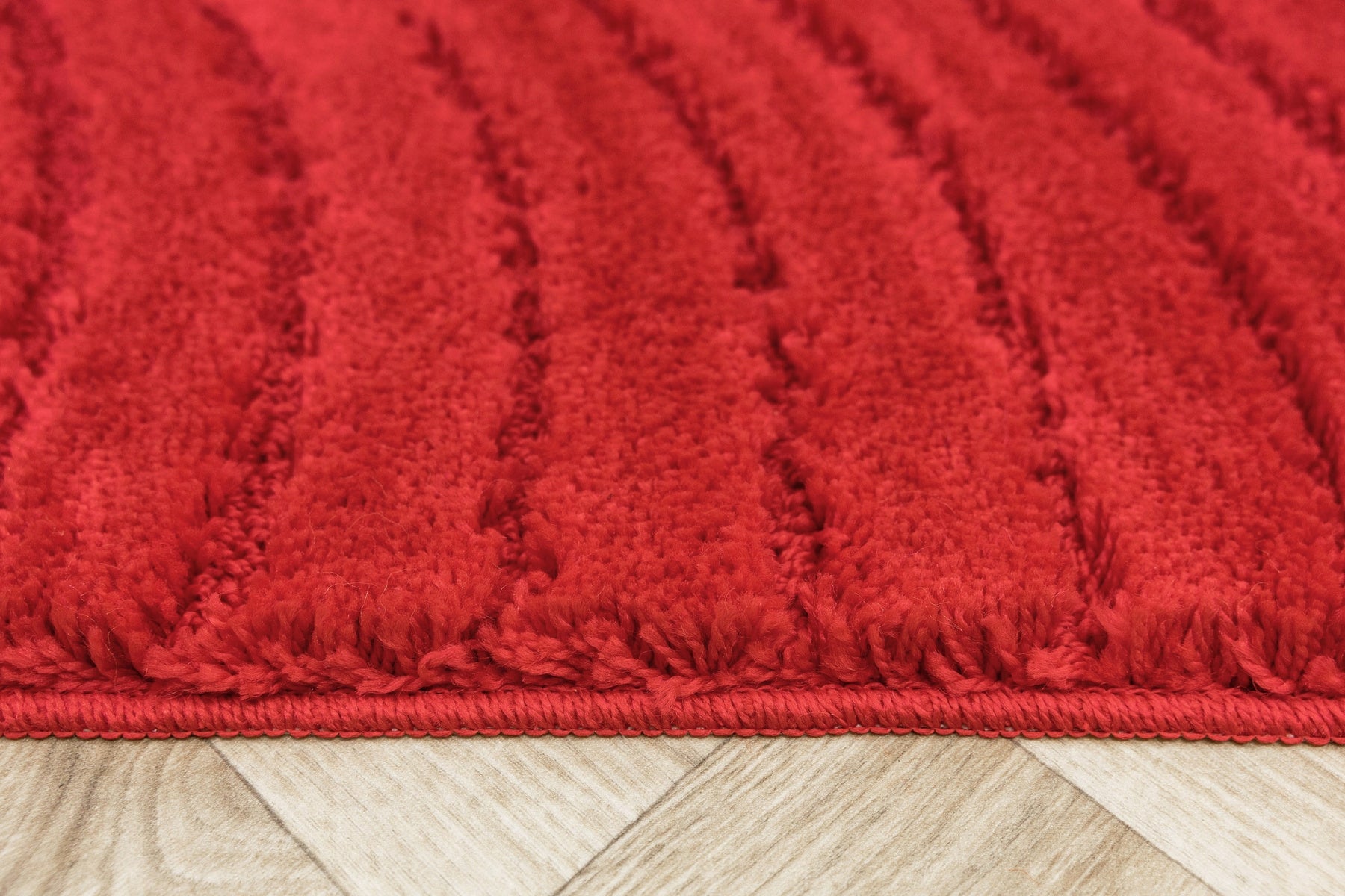 BATHROOM RUG FOR TOILET BEFORE BATHTUB RED SOFT MAT SARA 50x80 cm Material polypropylene