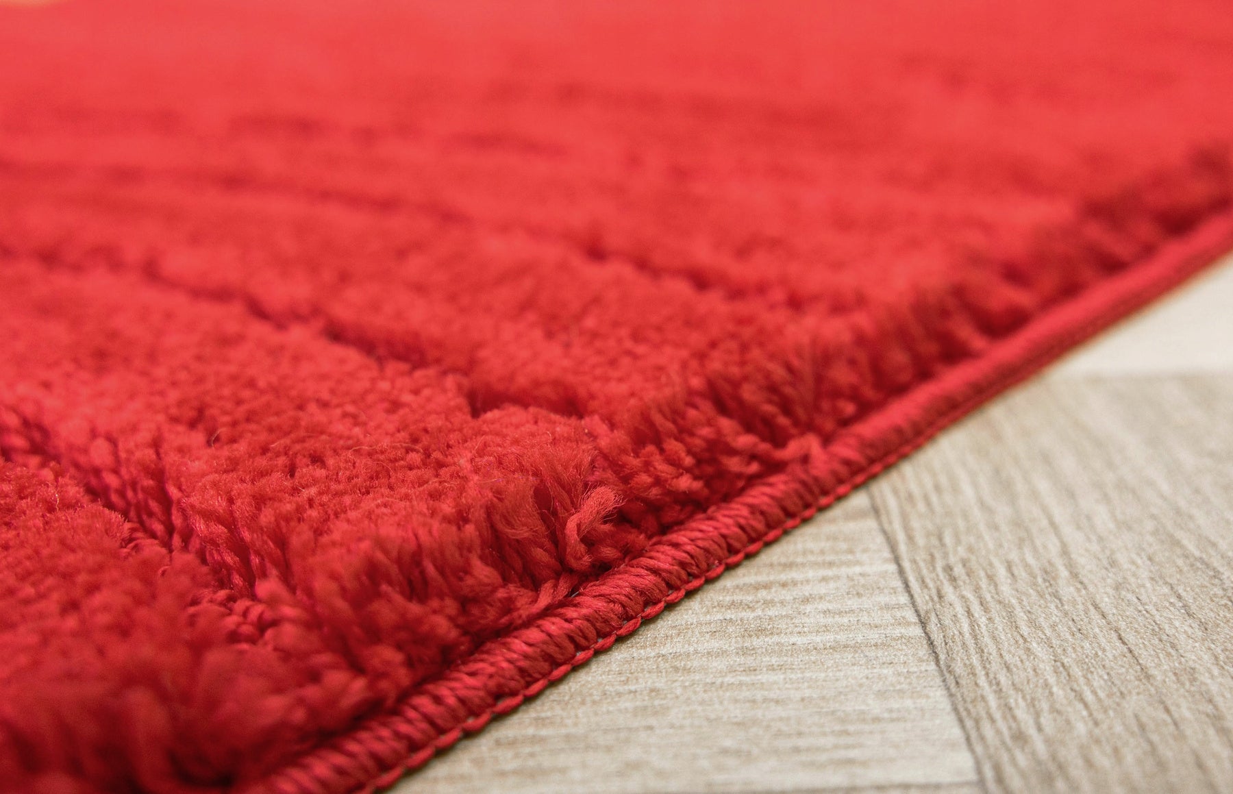 BATHROOM RUG FOR TOILET BEFORE BATHTUB RED SOFT MAT SARA 50x80 cm Thickness 25 mm