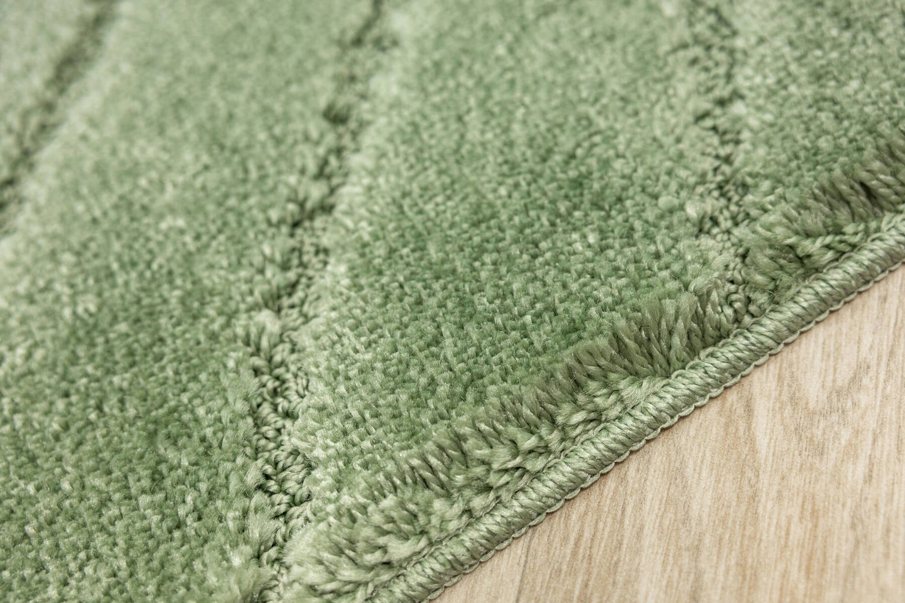BATHROOM RUG FOR TOILET RUBBERIZED SOFT GREEN MAT SASH 60x100 cm Shape rectangle