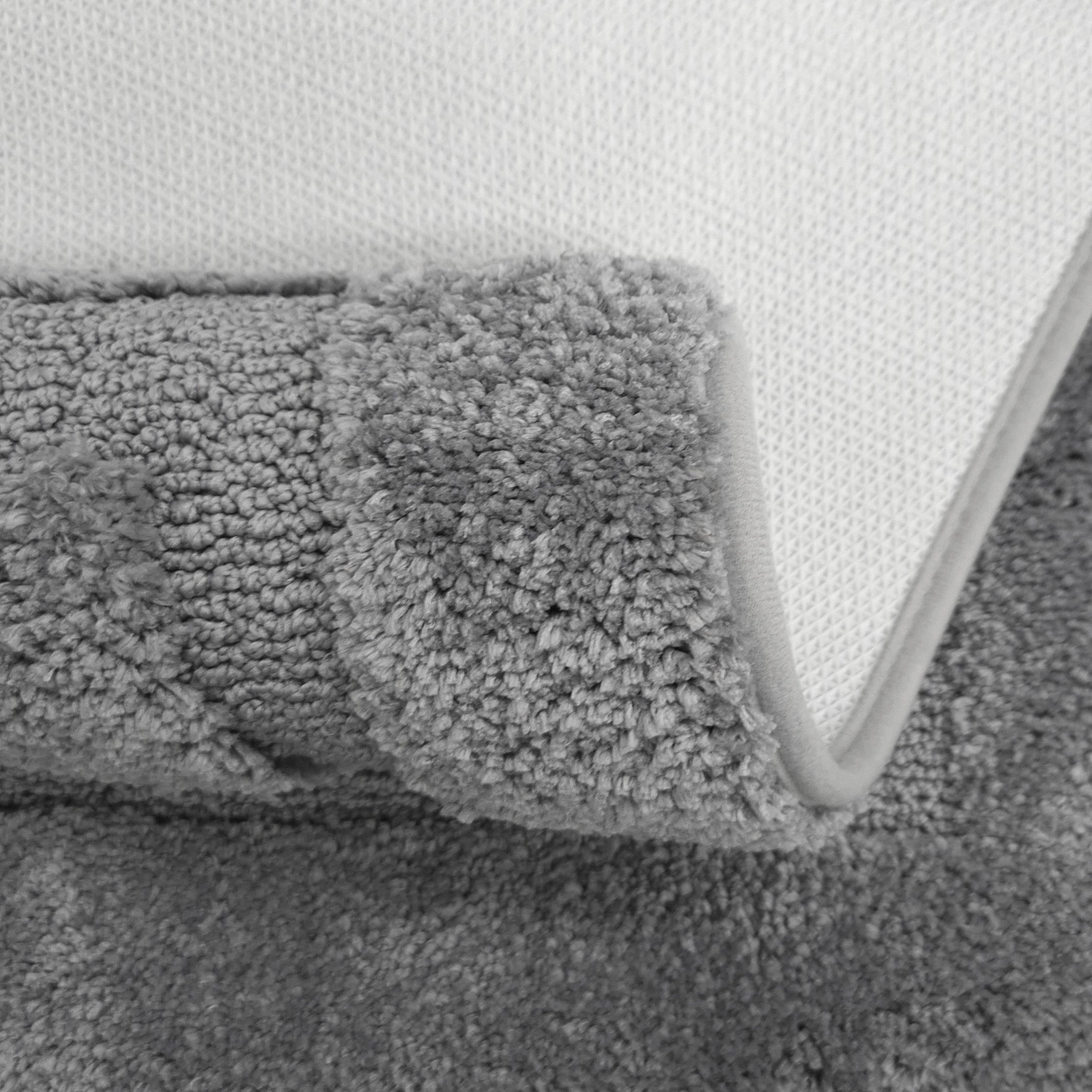BATHROOM RUG GREY 50x80 NON-SLIP SOFT FOR BATHROOM GREY Length 80 cm