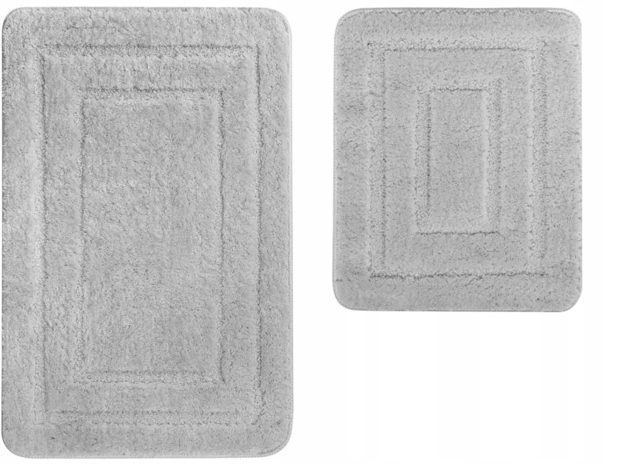 BATHROOM RUG GREY BATHROOM SET 2 PART ELEGANT SOFT 50X80