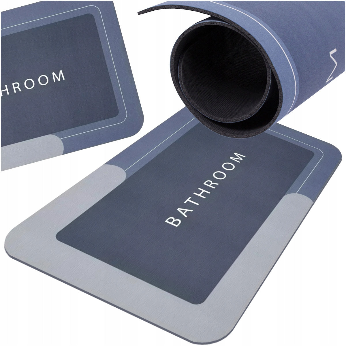 BATHROOM RUG LARGE, QUICK-DRYING FOAM NON-SLIP, MAT