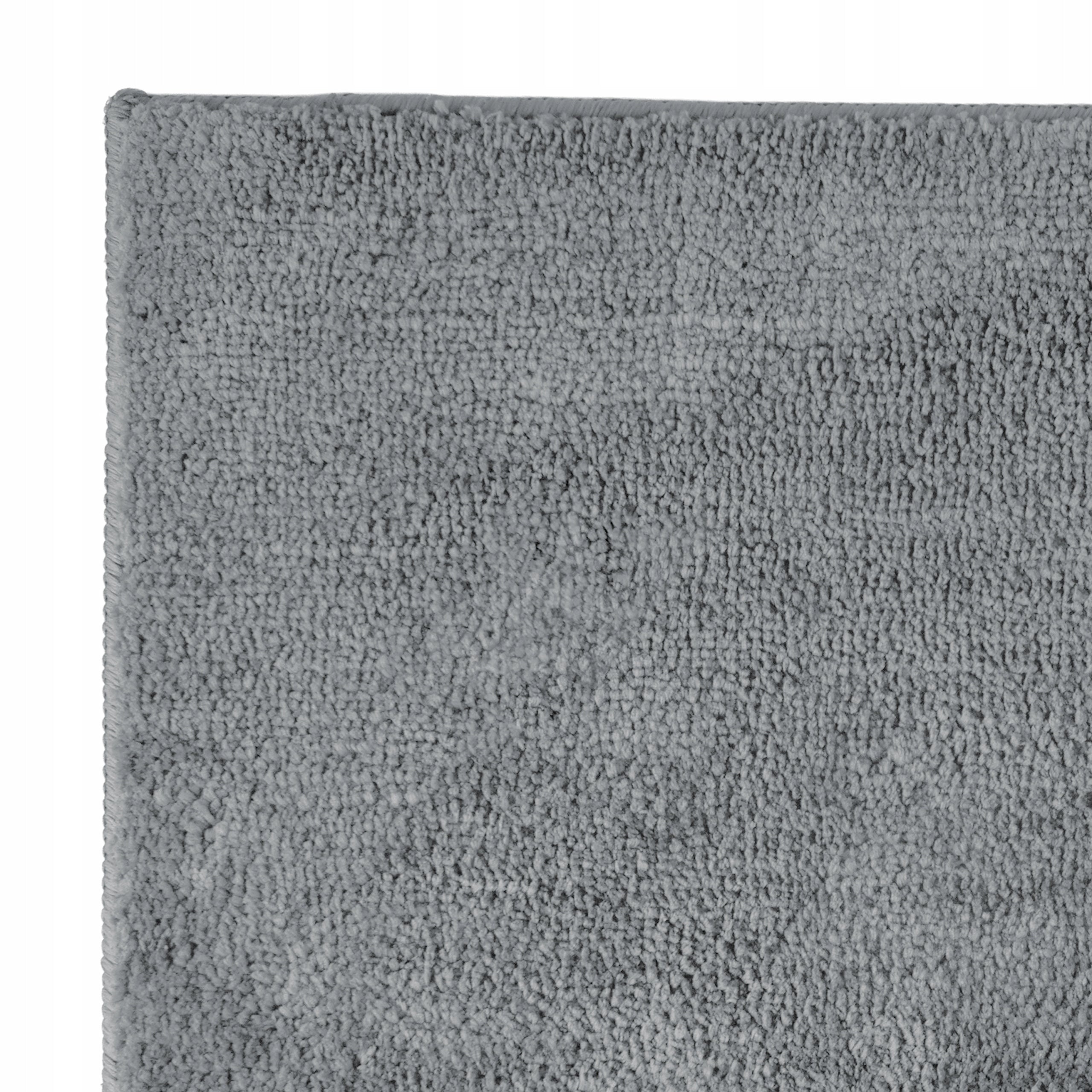 BATHROOM RUG MICROFIBER 40x60 GREY NON-SLIP SOFT MAT Product width 60 cm