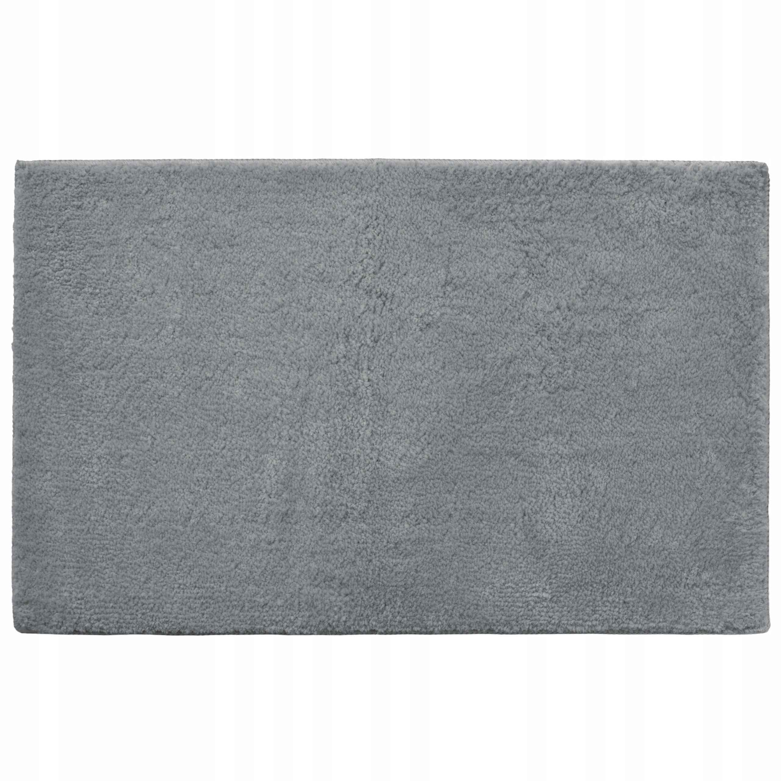 BATHROOM RUG MICROFIBER 40x60 GREY NON-SLIP SOFT MAT