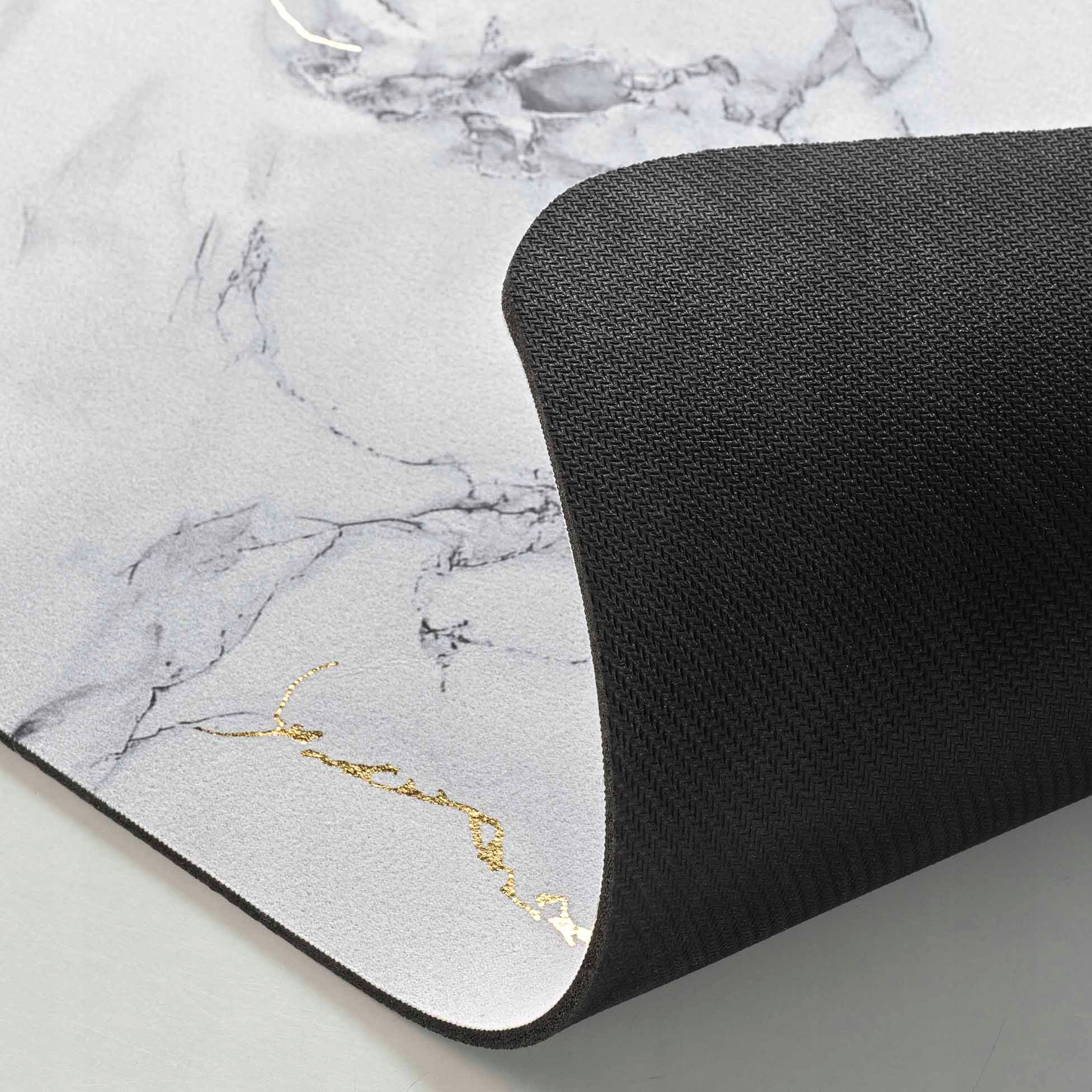 BATHROOM RUG NON-SLIP BATHROOM MAT MARBLE GOLD VENOR Thickness 5 mm