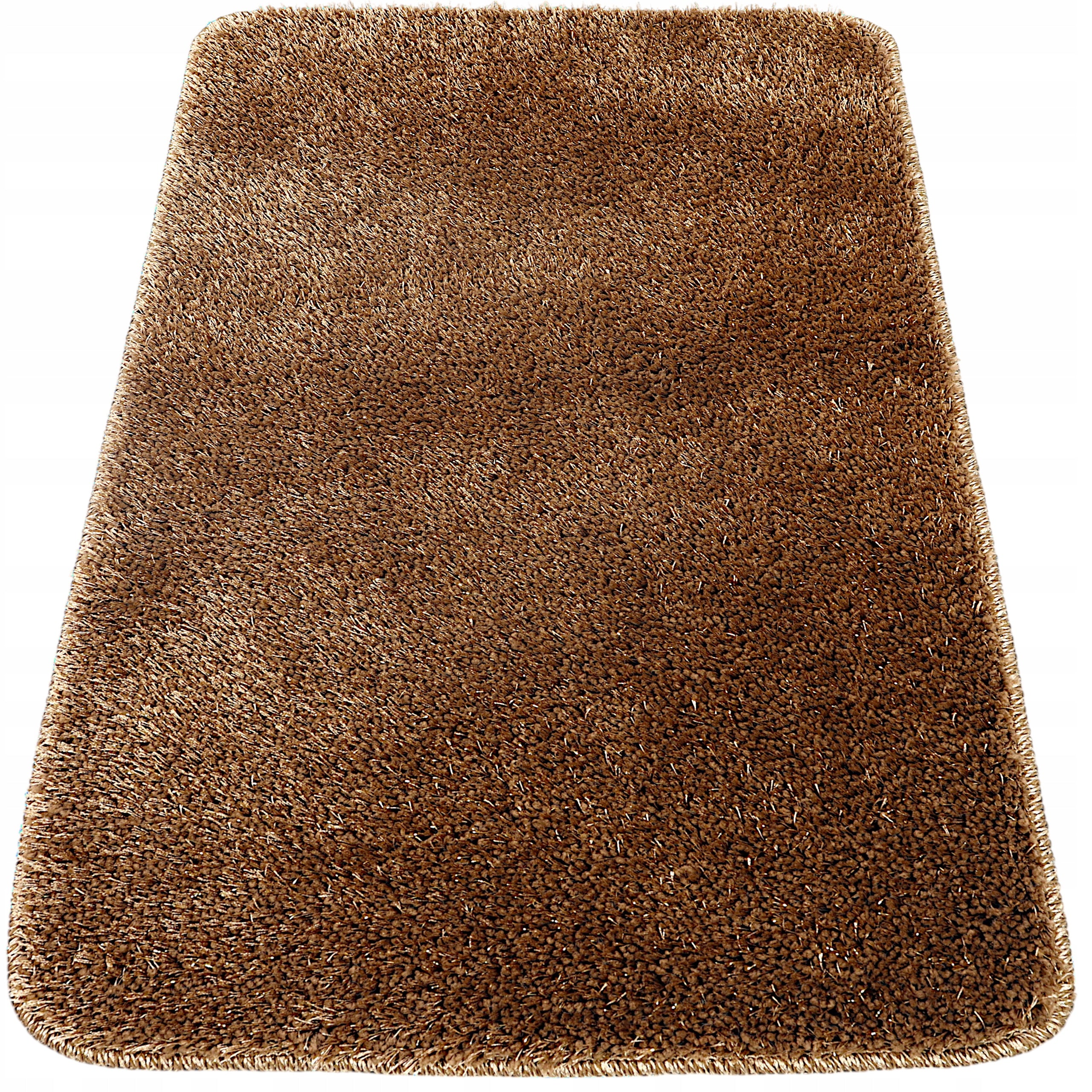 BATHROOM RUG NON-SLIP BROWN 40X60 THICK SOFT GLOSSY
