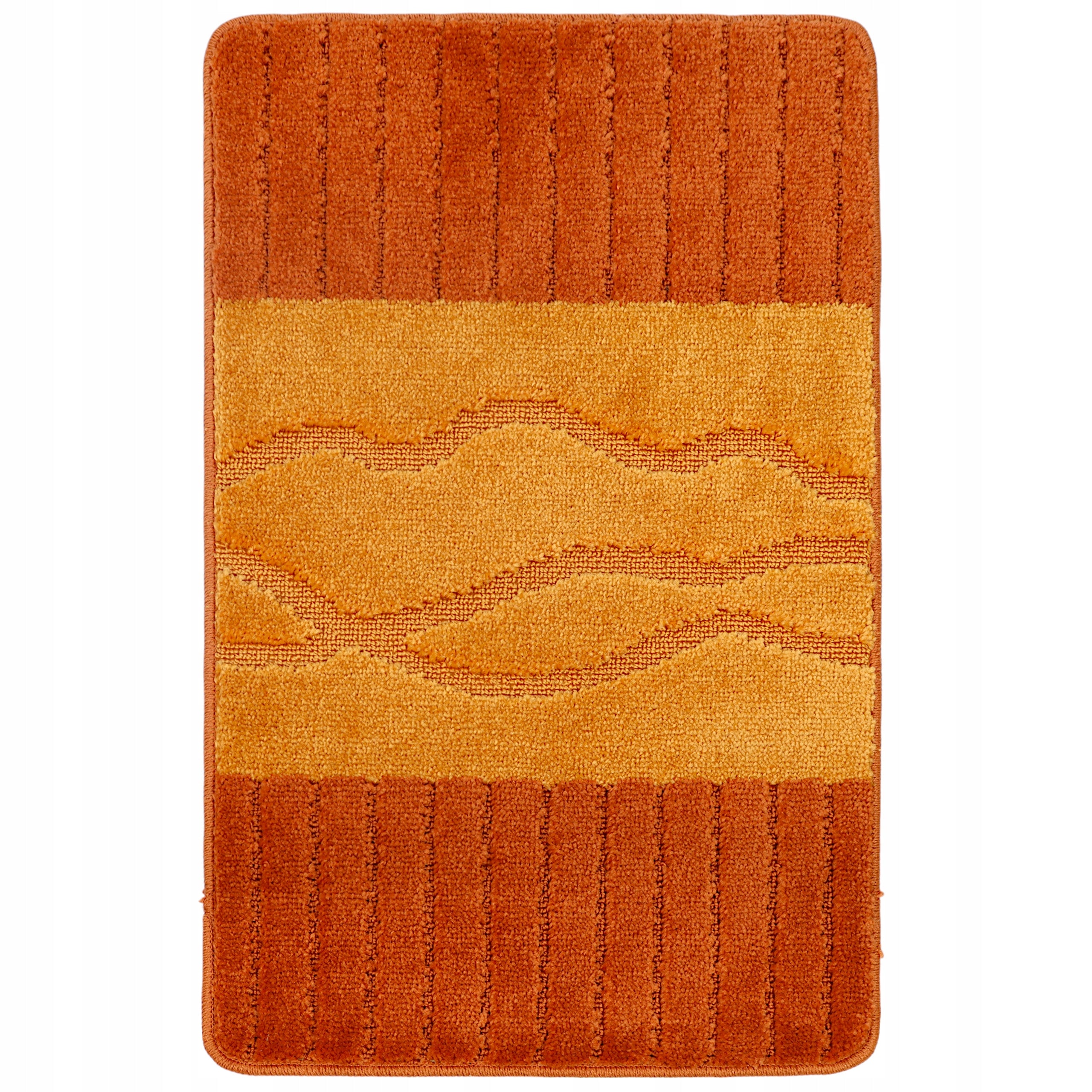 BATHROOM RUG NON-SLIP LARGE 50X80 QUICK-DRYING ORANGE 3D