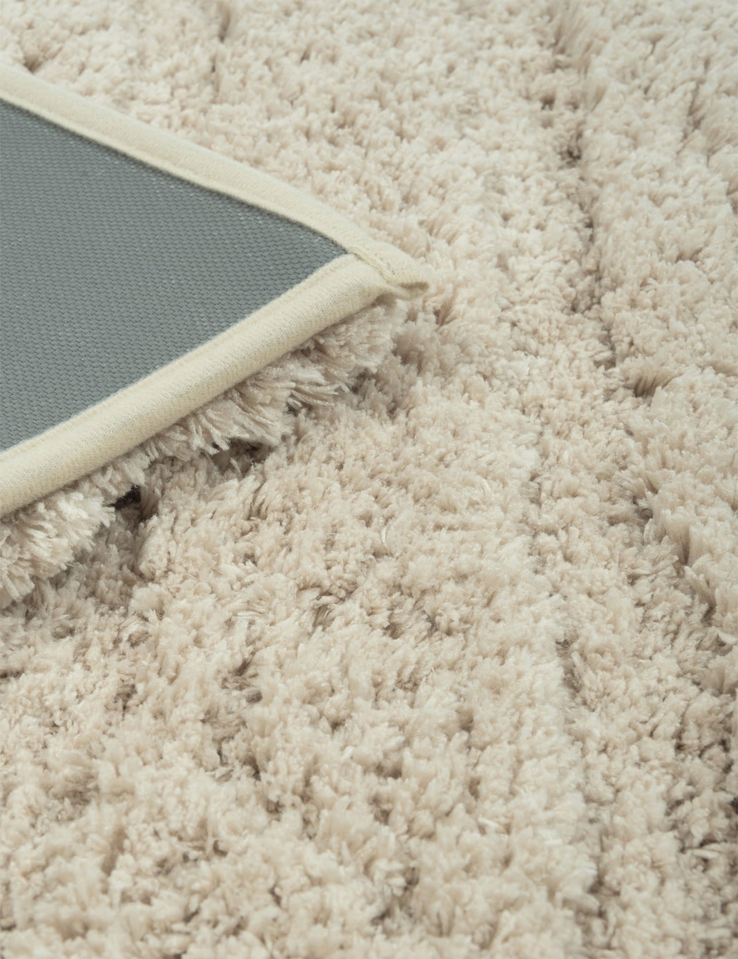 BATHROOM RUG NON-SLIP LARGE 60X110CM BEIGE SOFT FLUFFY Product width 50 cm