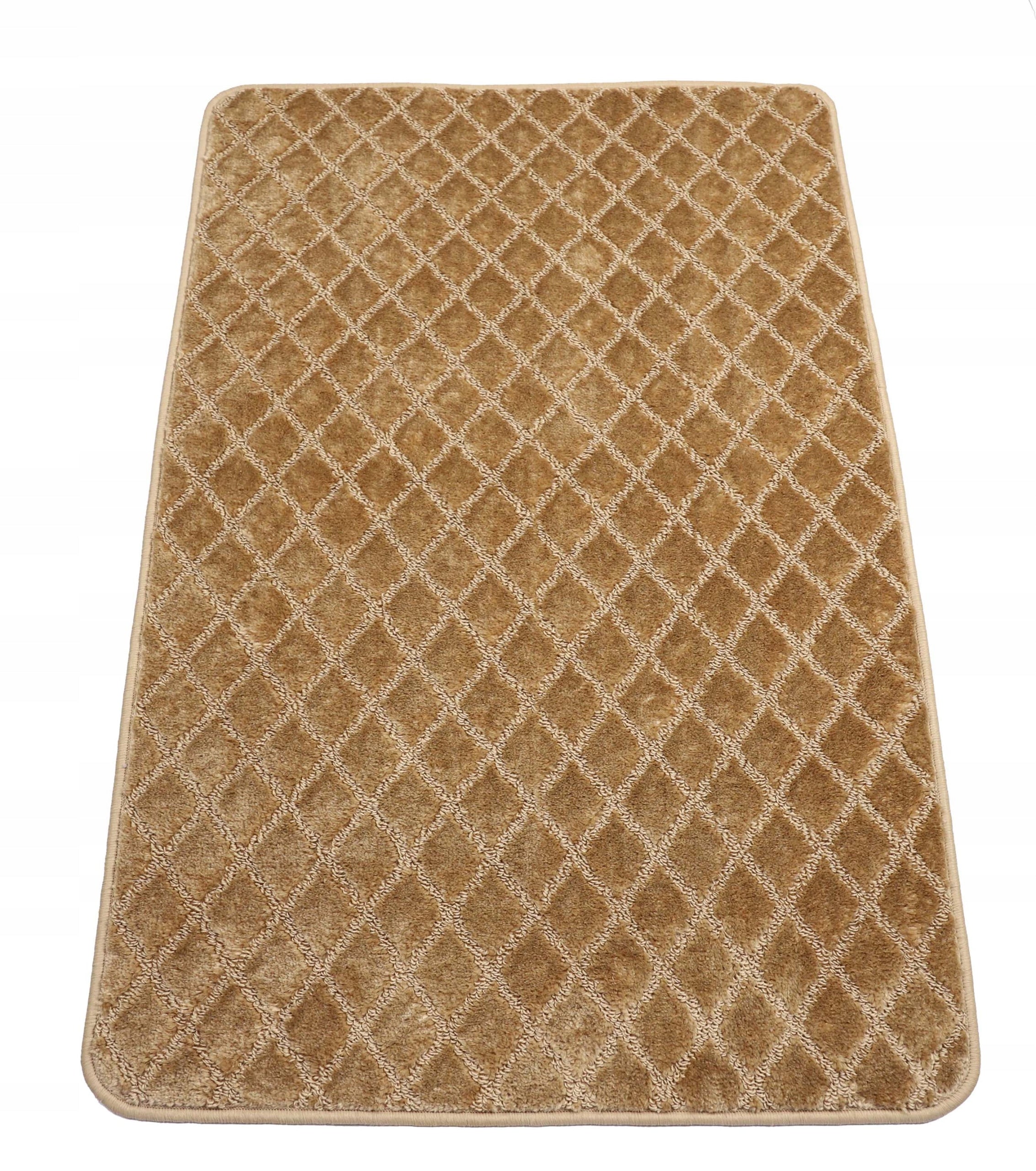 BATHROOM RUG NON-SLIP LARGE ELEGANT 3D BEIGE GOLD 80X120 cm Manufacturer code Dywanik do łazienki Luxus
