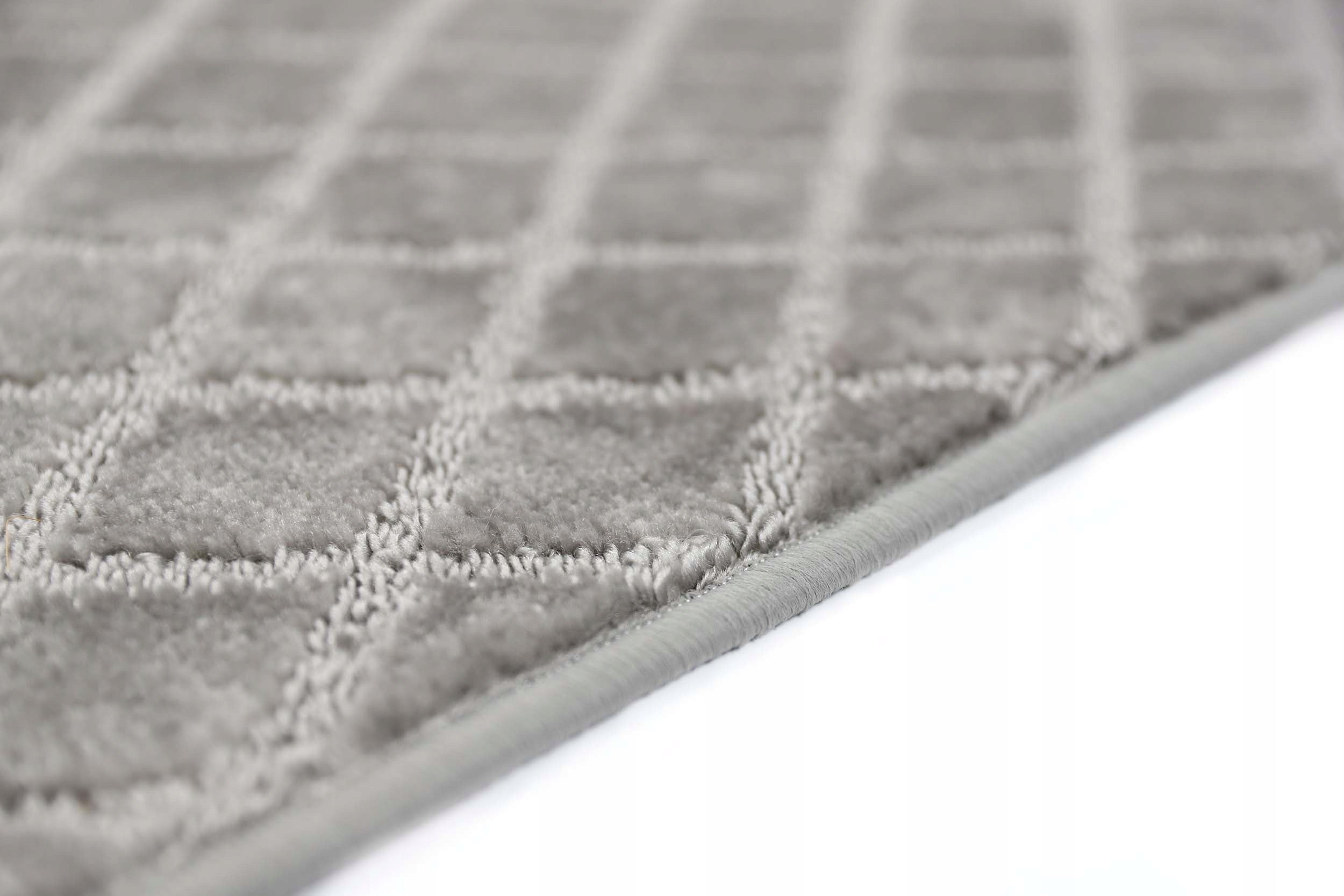 BATHROOM RUG NON-SLIP LARGE ELEGANT 3D GREY 80X120 cm Thickness 10 mm