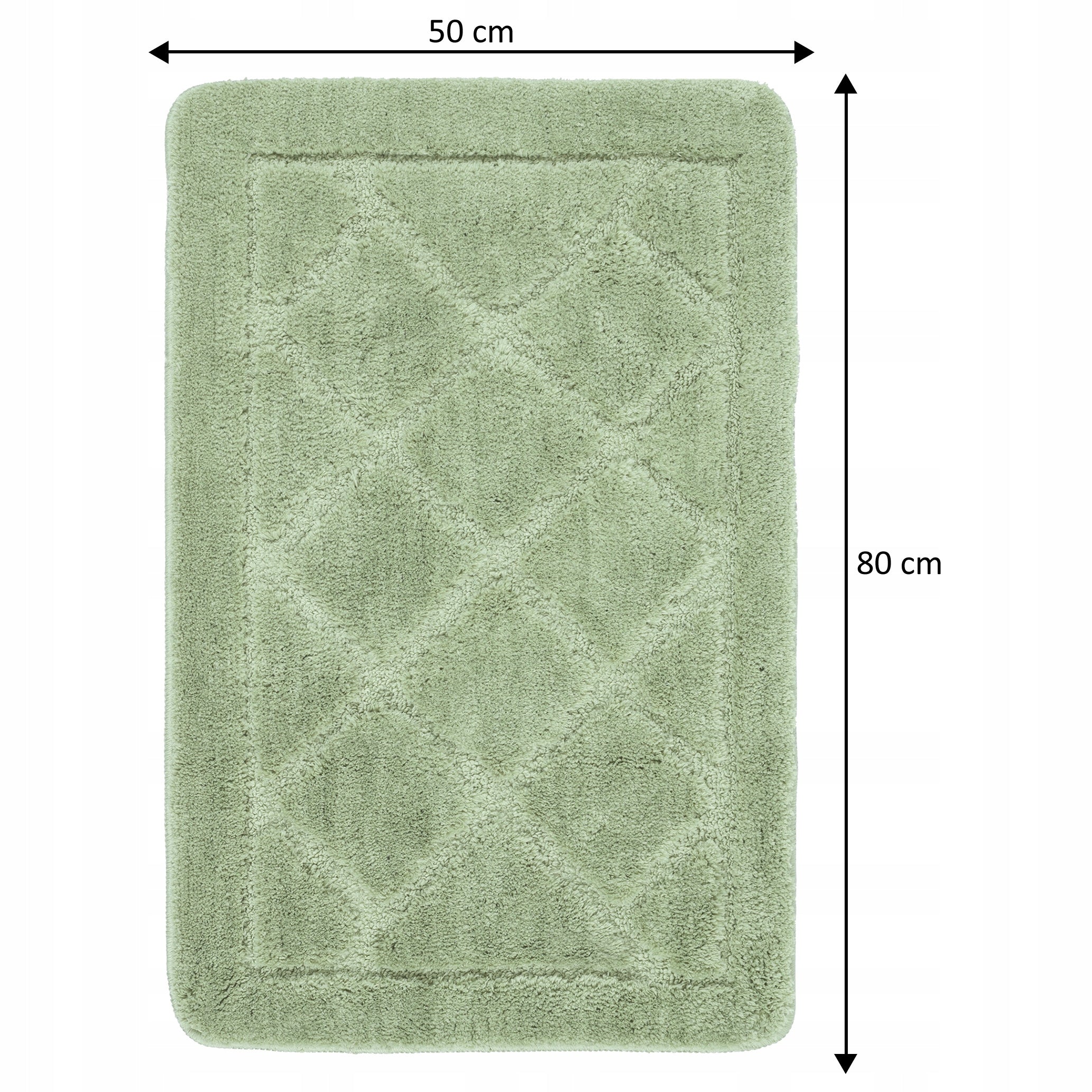 BATHROOM RUG NON-SLIP LARGE SOFT CARPET MAT CAN BE WASHED 50x80CM Product width 50 cm